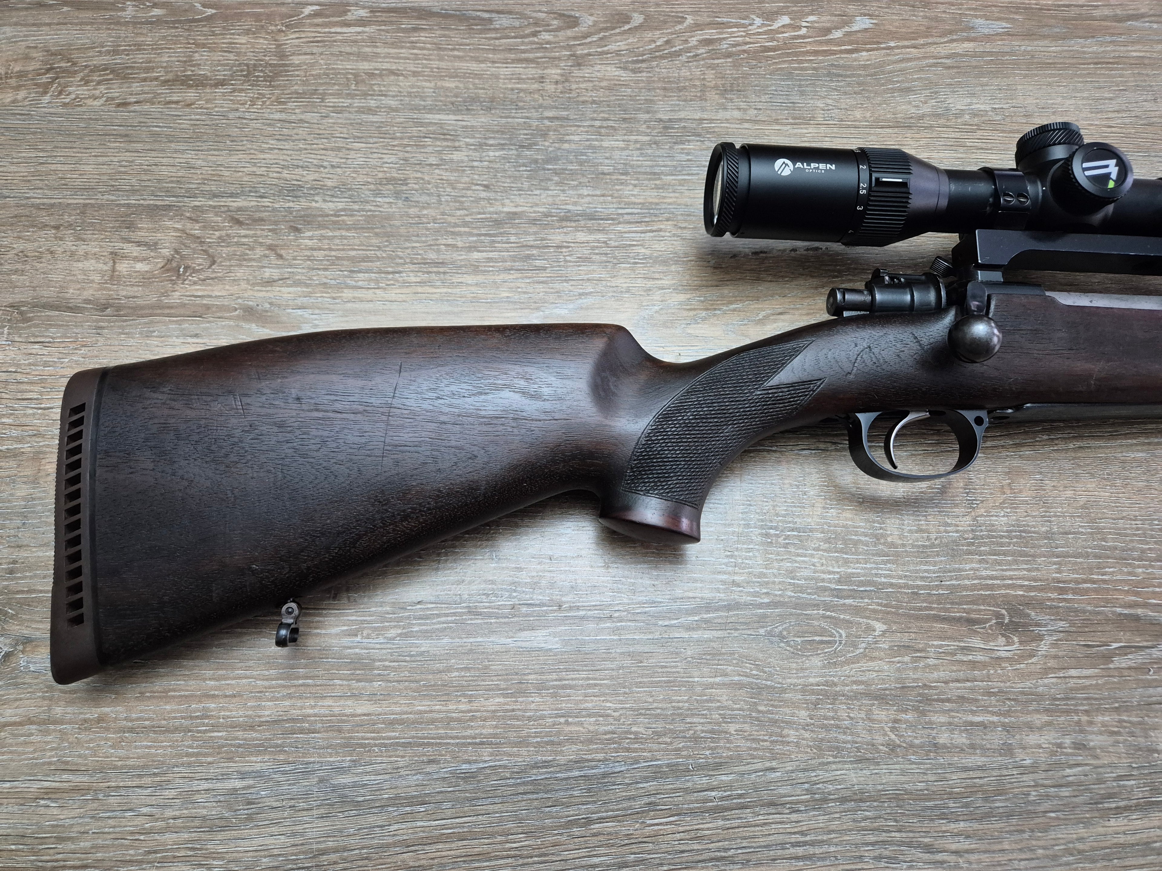 Carabina CZ, cal 9,3x62, 52cm, luneta Alpen 1-6x24