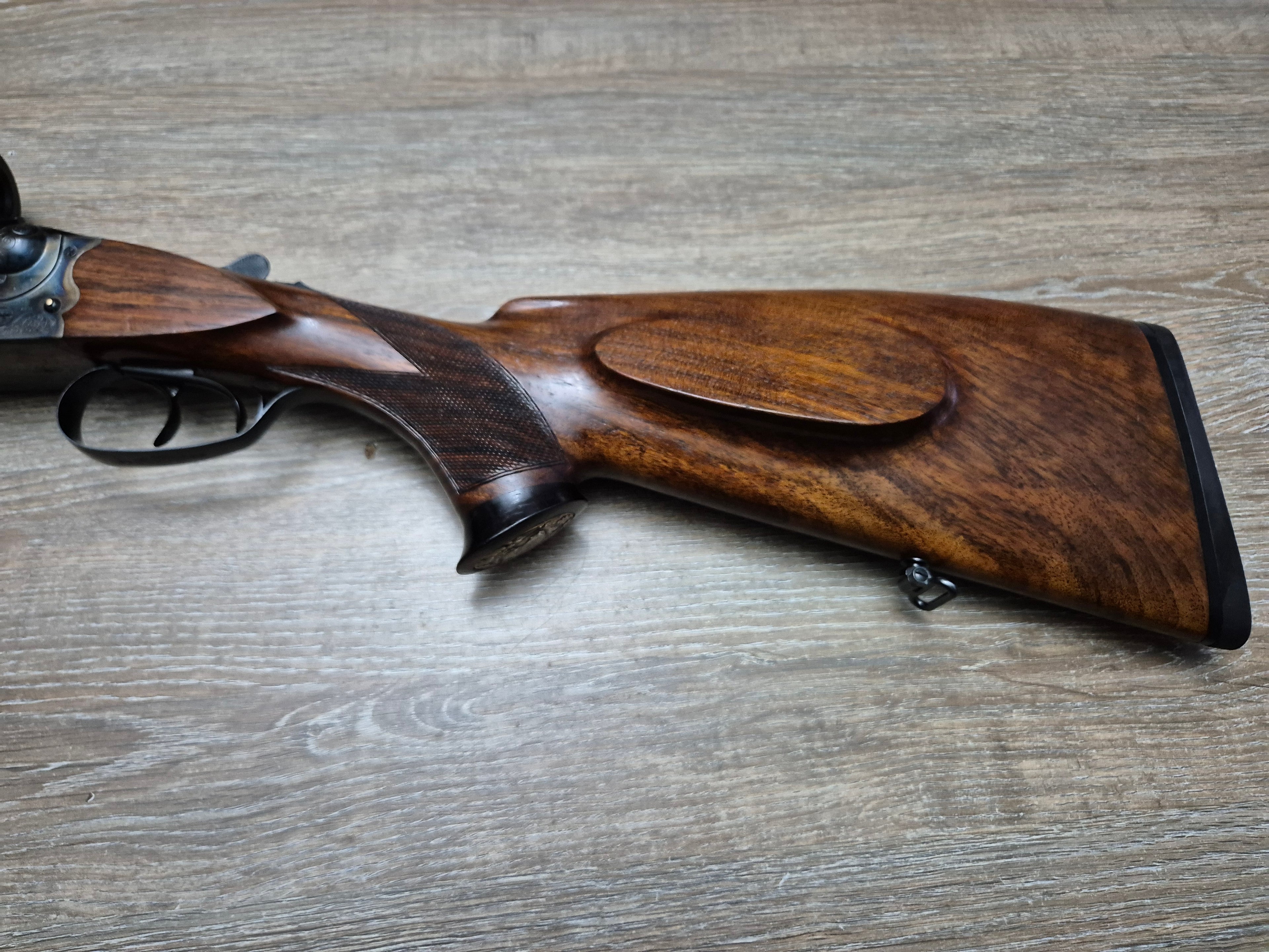 Dublu Express Merkel SUHL, cal 8x57JRS, punct Zeiss, tevi 60 juxtapuse