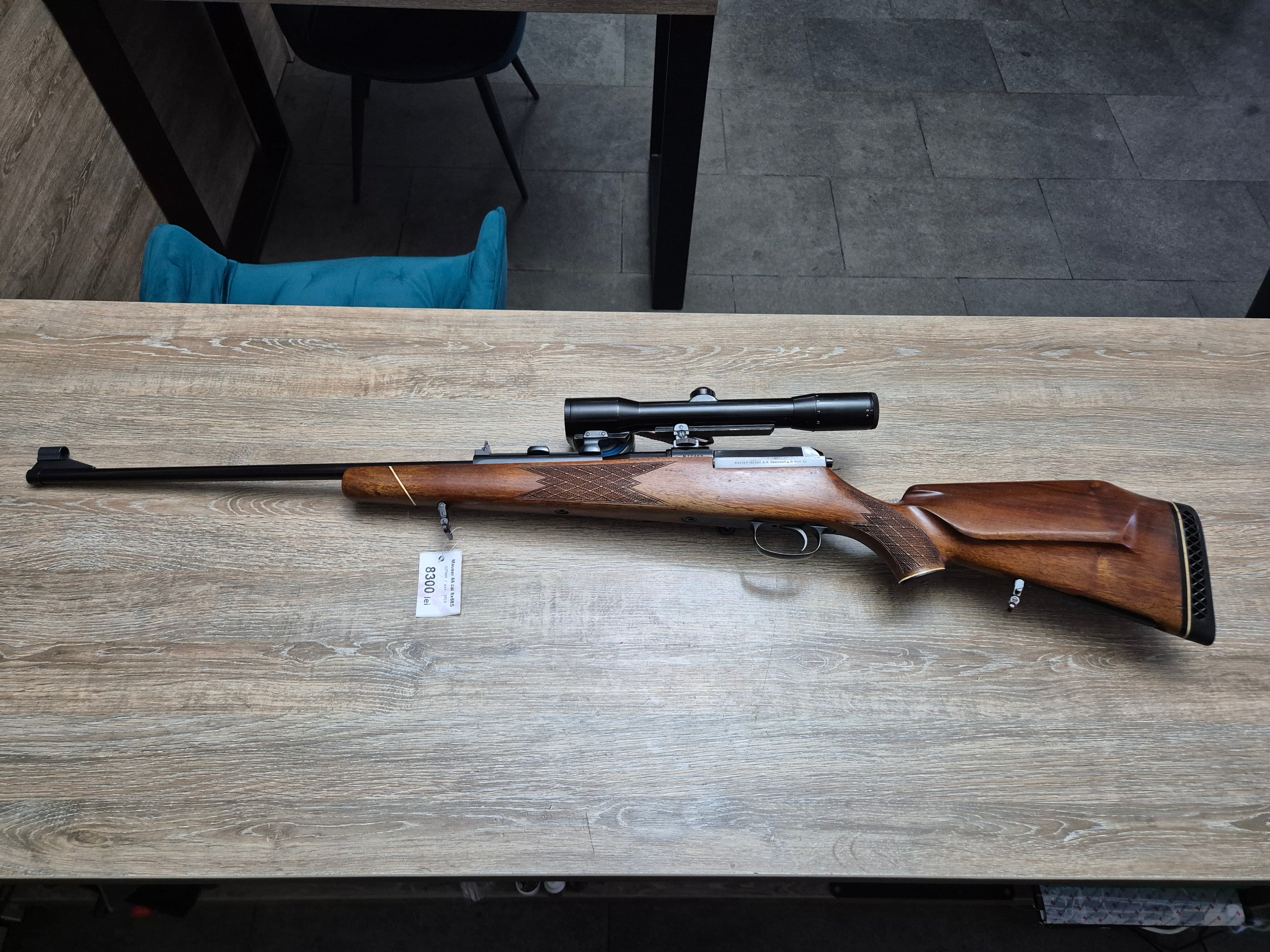 Carabina Mauser 66, cal 8x68S, teava 65cm, Zeiss Diavari 1.5-6x