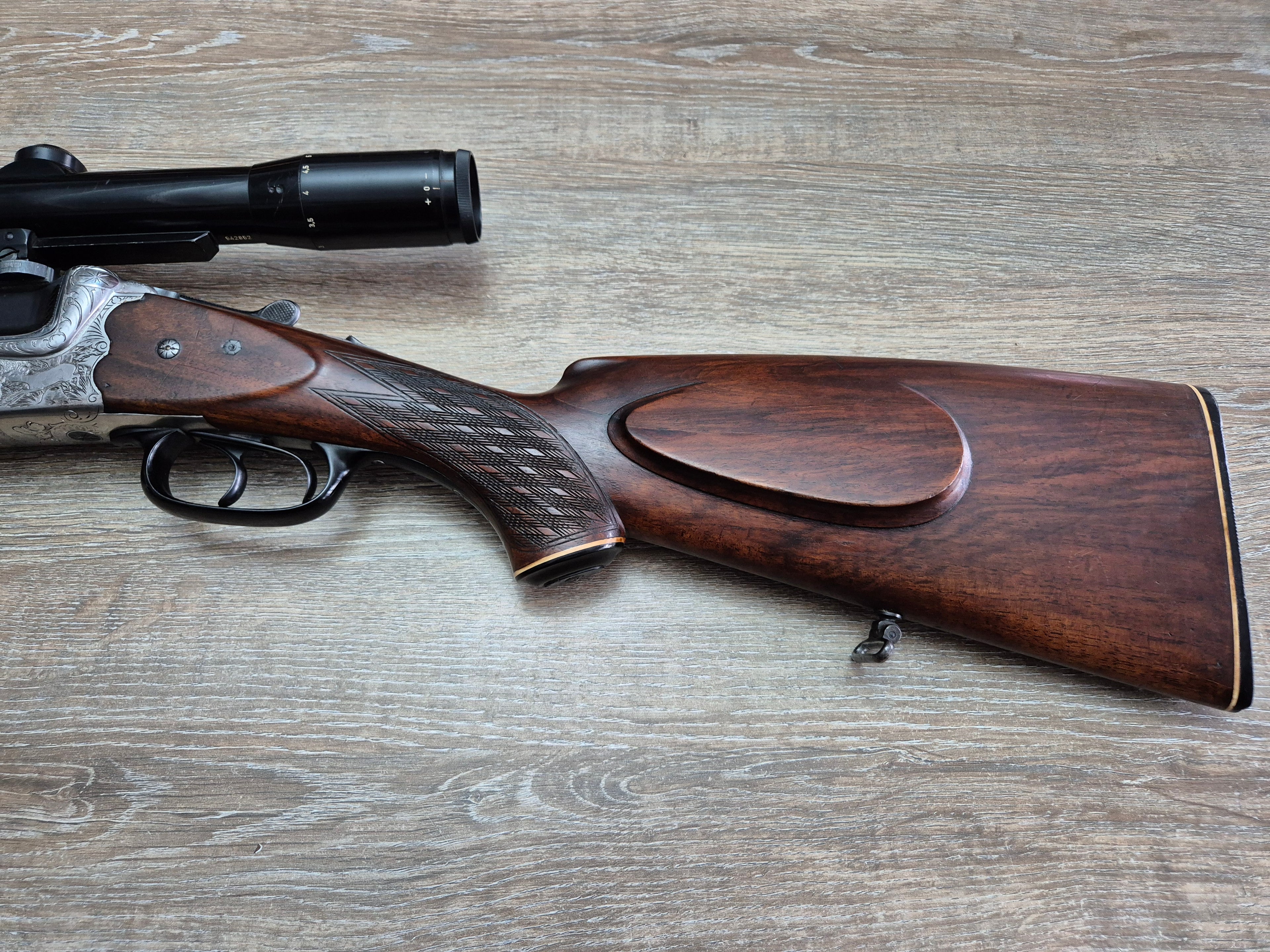 Mixta Heym, cal 222 Rem/20, tevi 60cm, Zeiss Diavari 1,5-6x