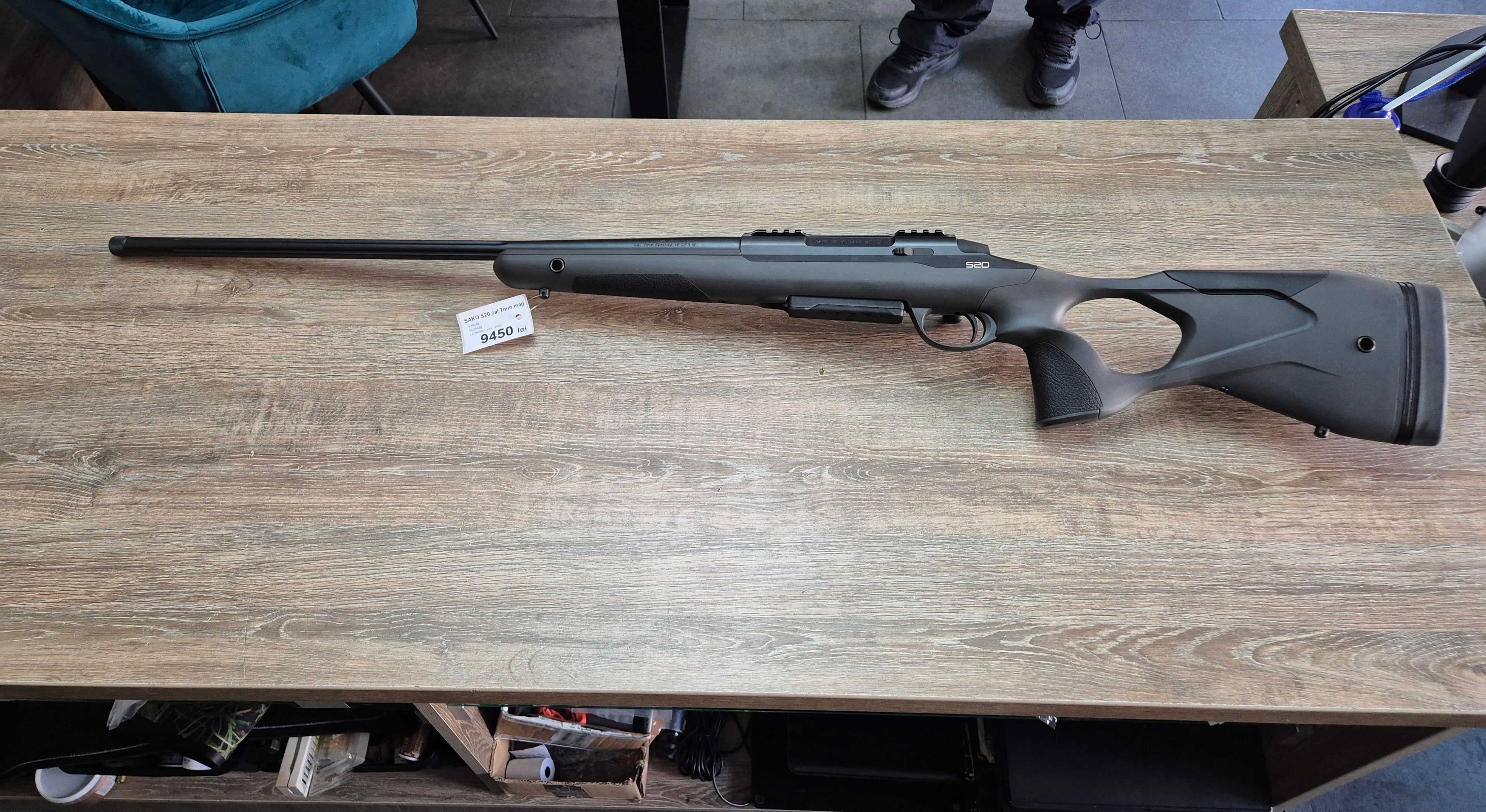 Carabina Sako S20, cal 7mm rem mag, teava fluted 61cm