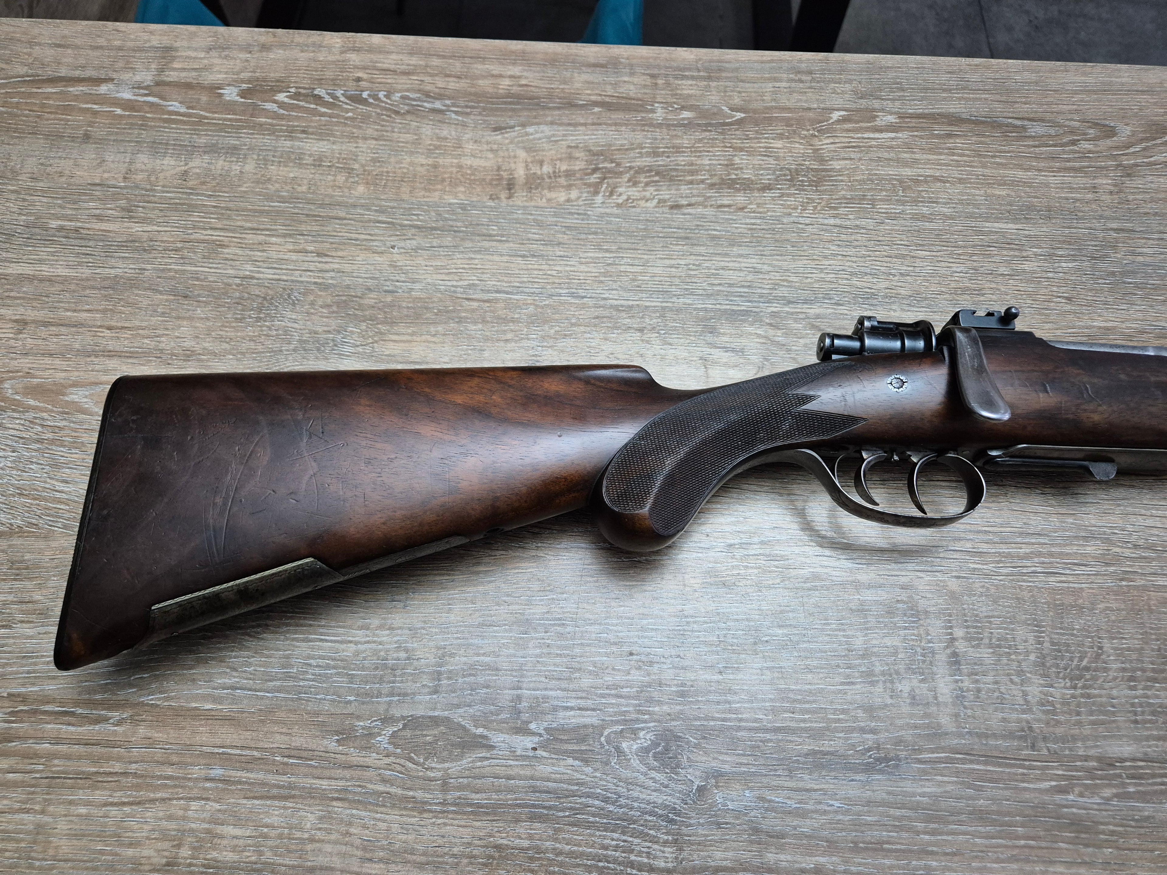 Carabina Krieghoff, cal 7x64, teava 65cm, magazie in pat