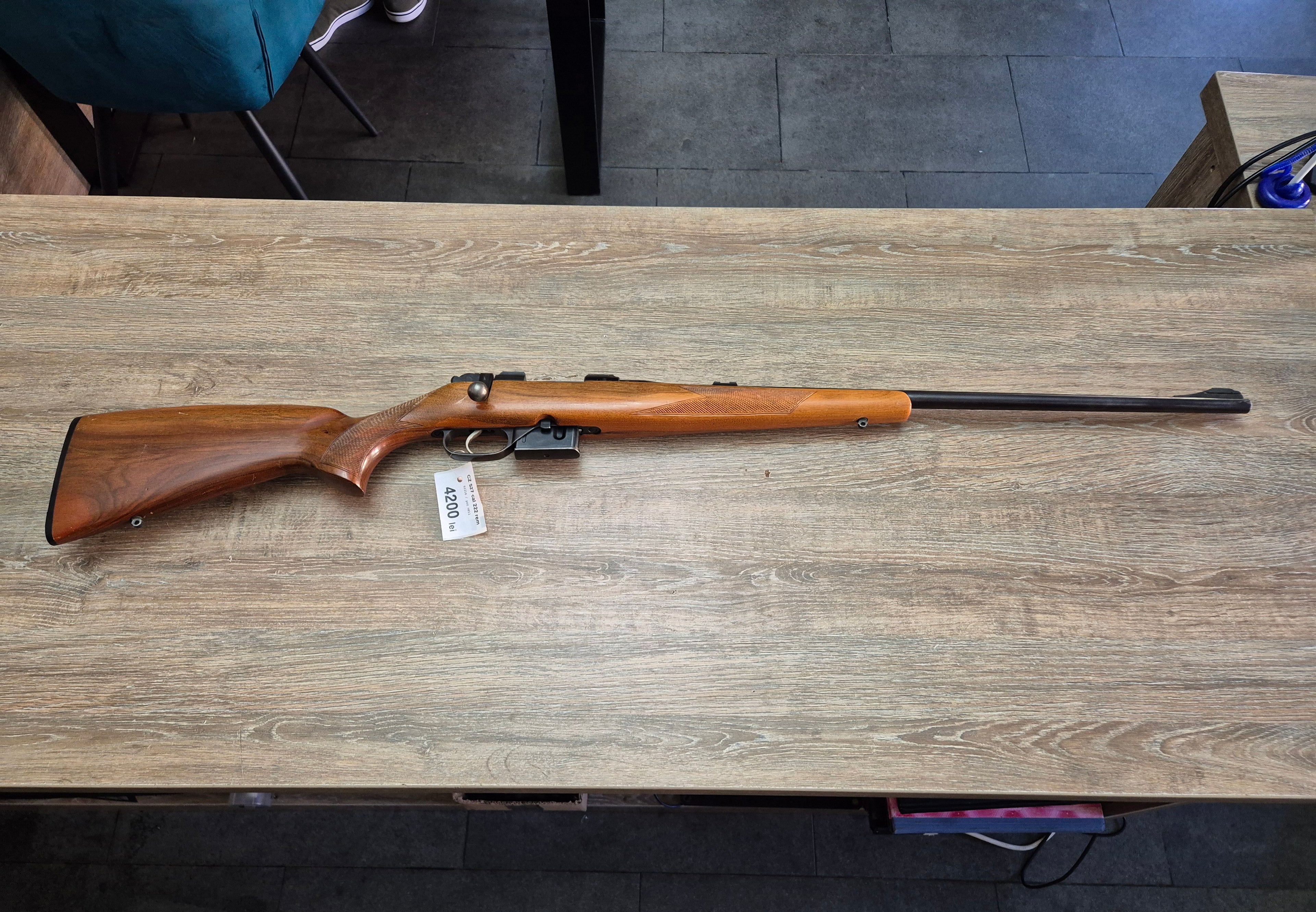Carabina CZ 527, cal 222 rem, teava 60cm, catari