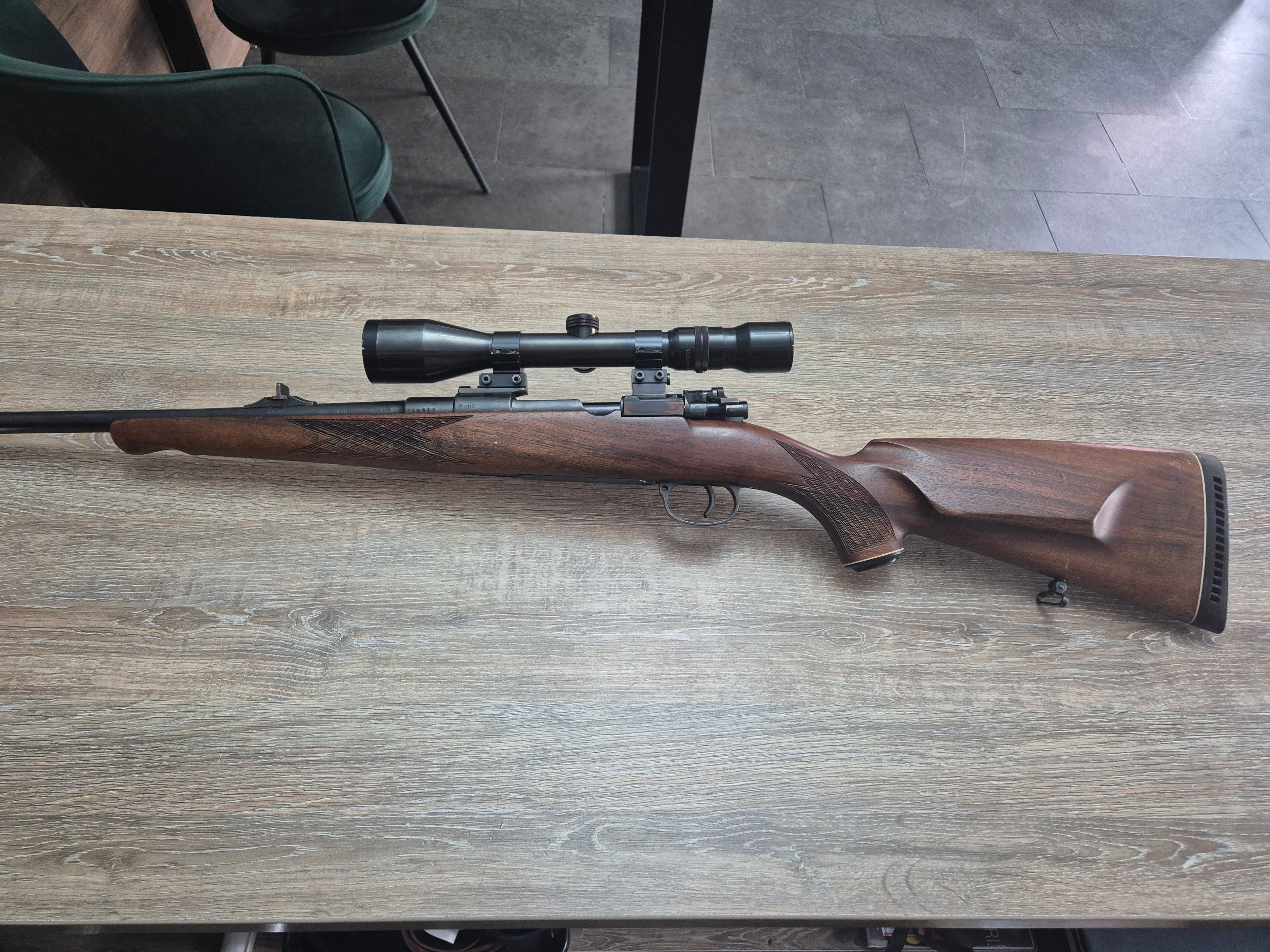 Carabina Mauser 98 cal 6.5x68, 62cm, luneta 3-9x