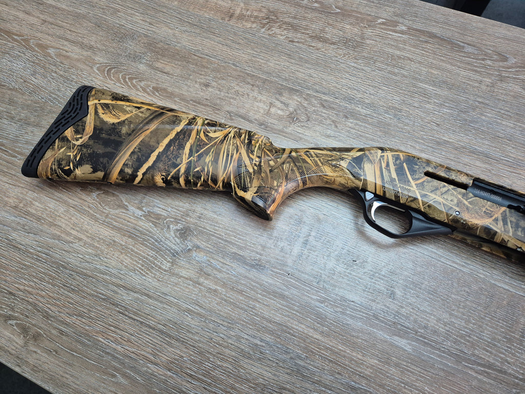 Lisa semiautomata Aksan Arms, cal 12/76, 71cm, pat camuflaj