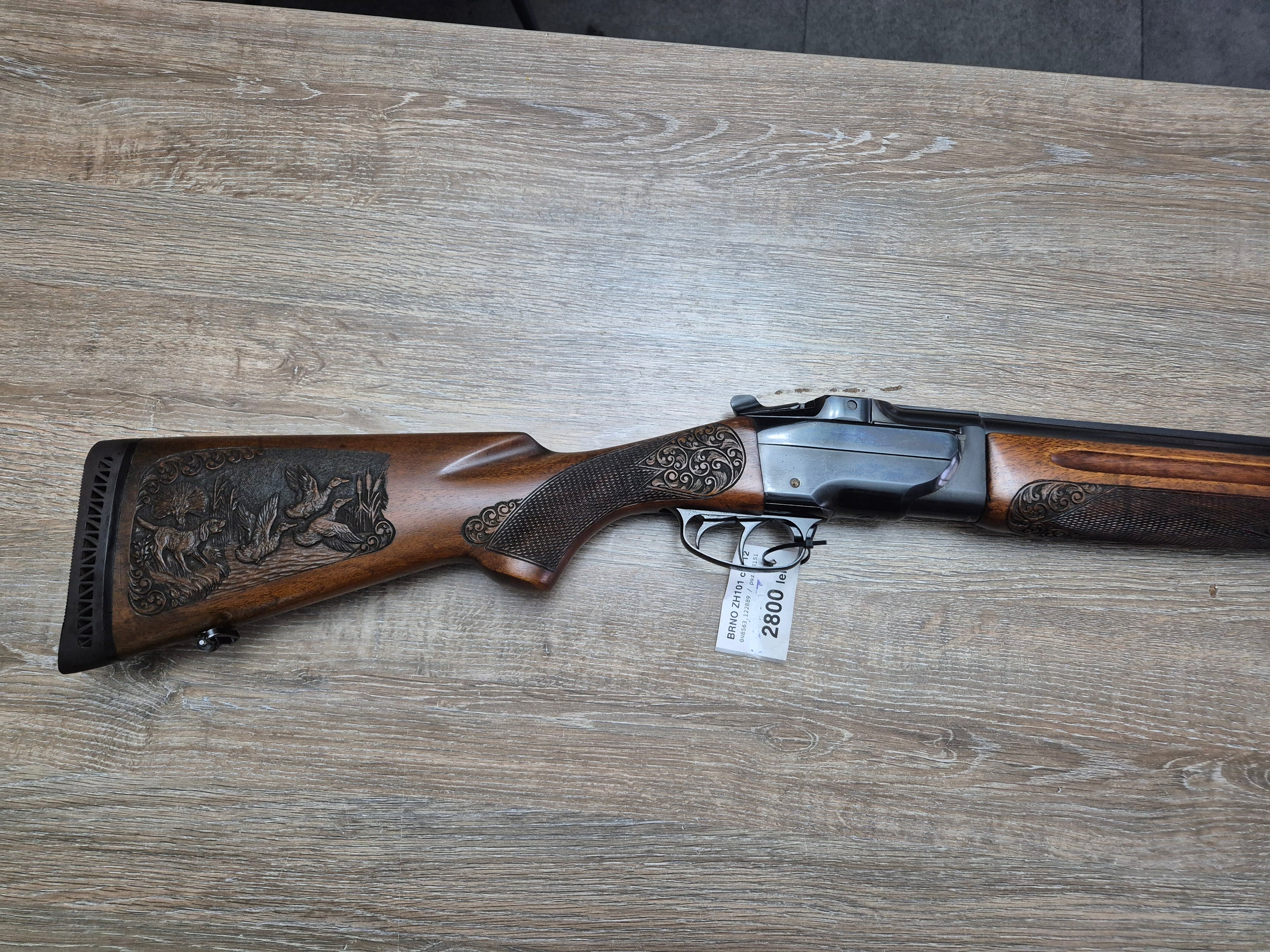 Bock BRNO (CZ) ZH101, cal 12, tevi 70cm, gravuri