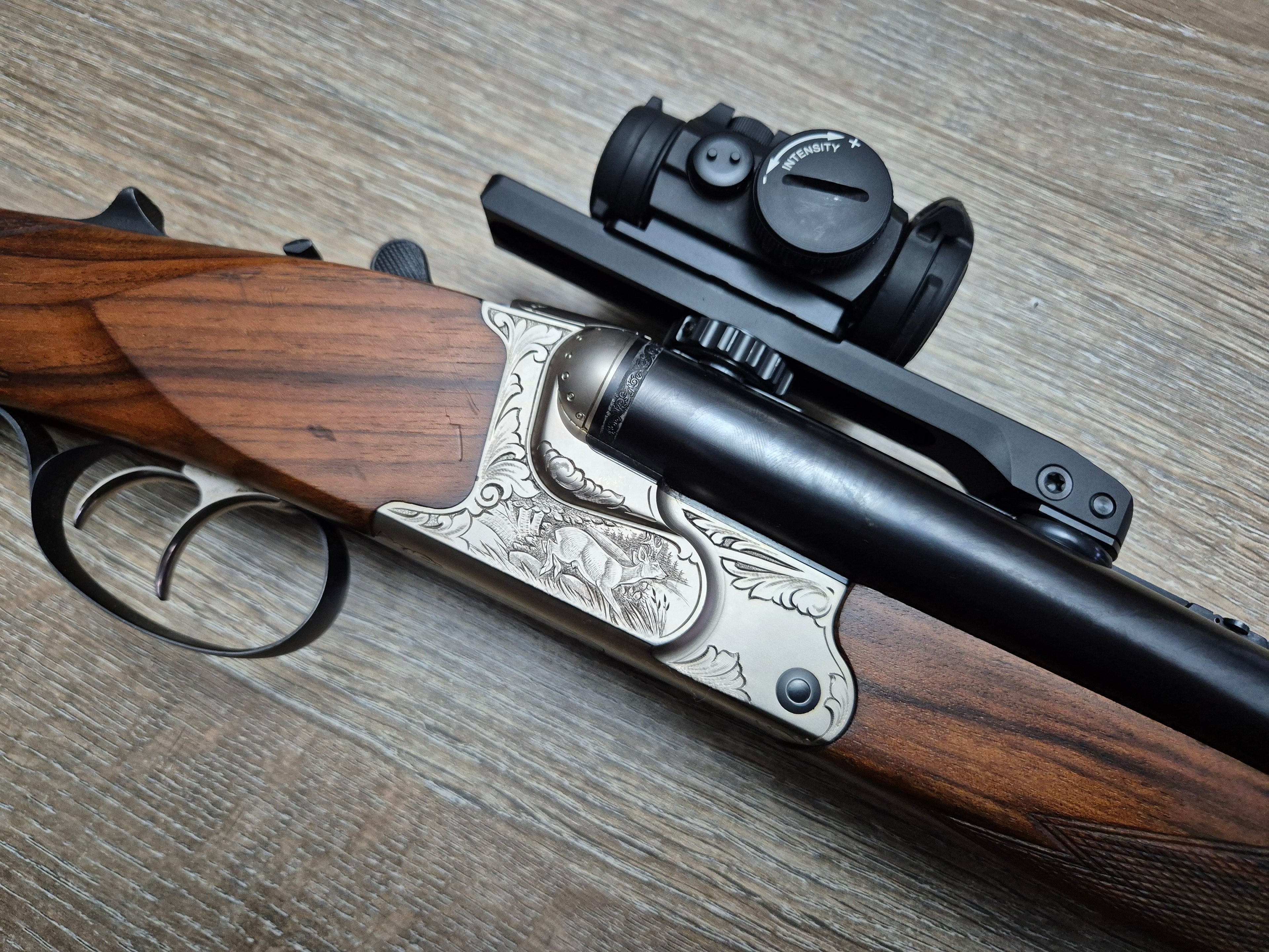 Drilling Krieghoff Optima, cal 7x65R/12, 55cm, Aimpoint Micro H2