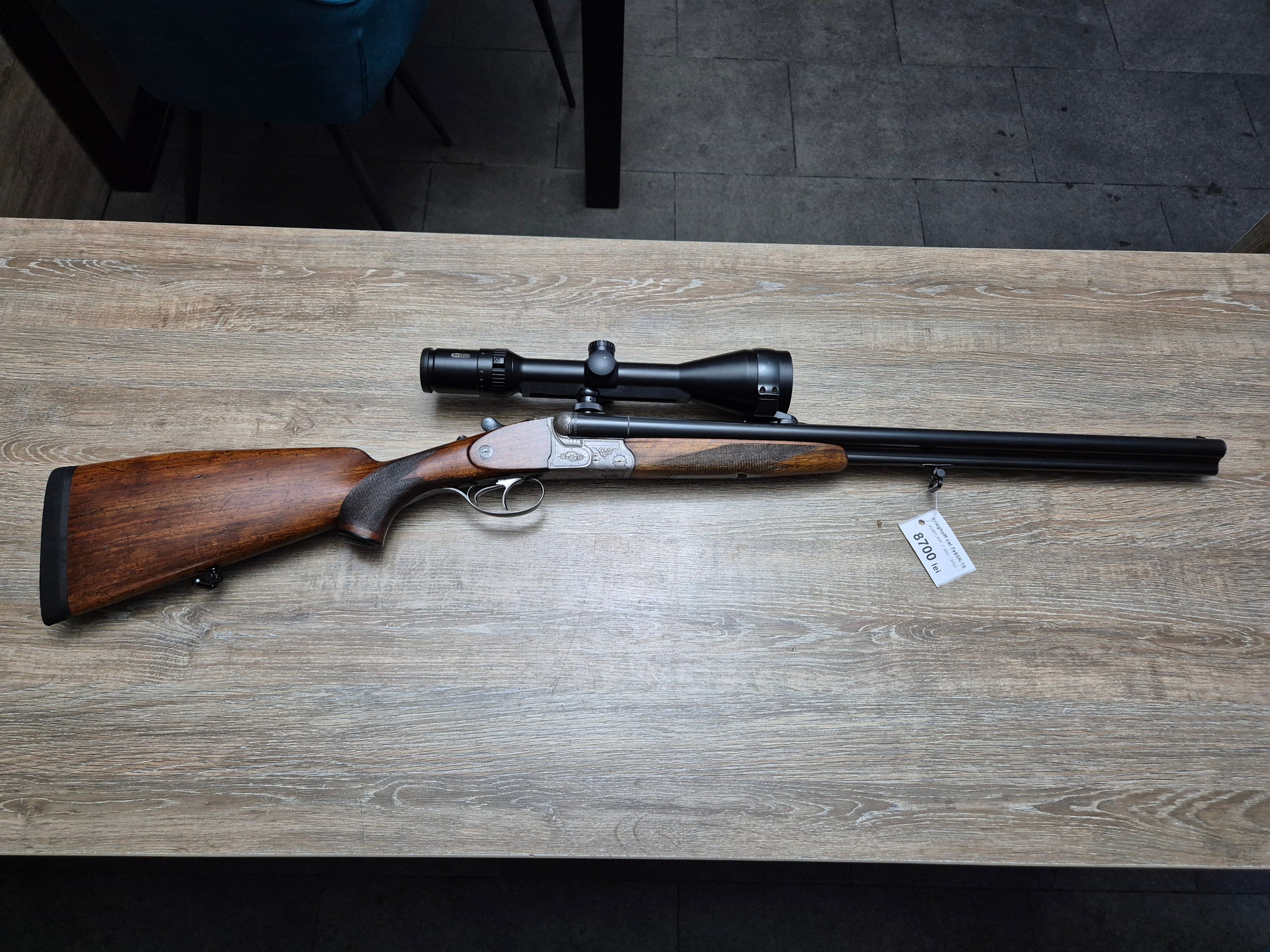 Drilling Krieghoff, cal 7x65R/16, tevi 60cm, luneta Meopta 3-12x56