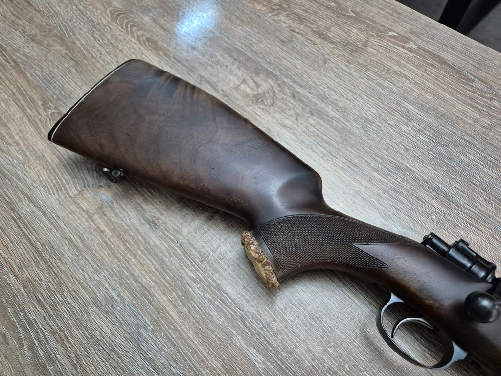 Carabina SUHL 98, cal 30-06, teava 61cm, pat lemn, cătări