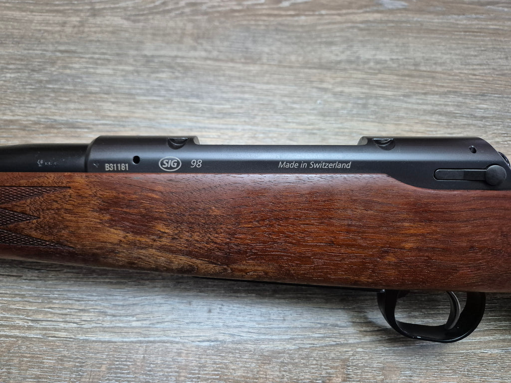 Carabina SIG 98, cal 9,3x62, teava 56cm, pat lemn