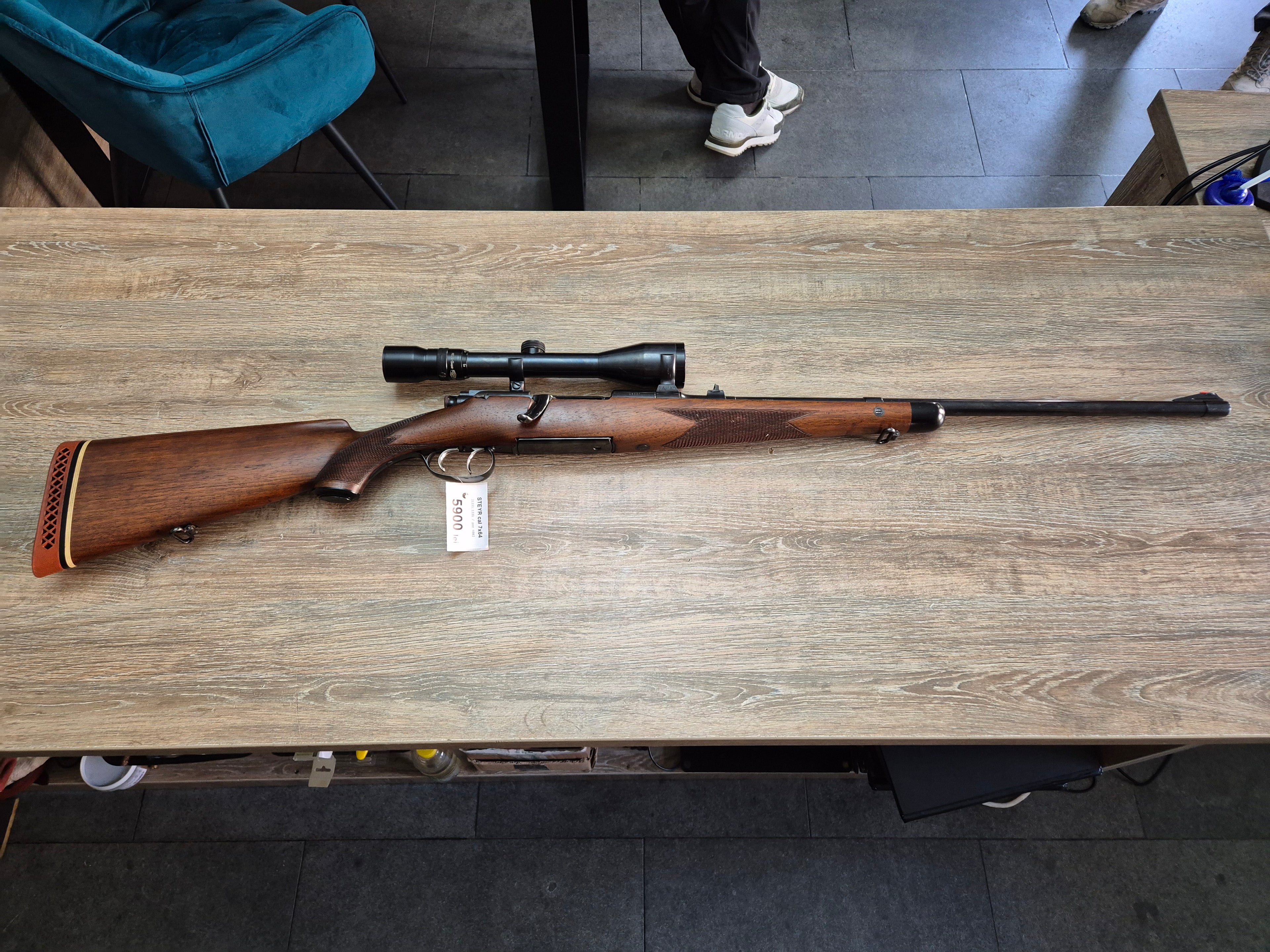 Carabina Steyr Mannlicher, cal 7x64, 60cm, luneta 3-9x
