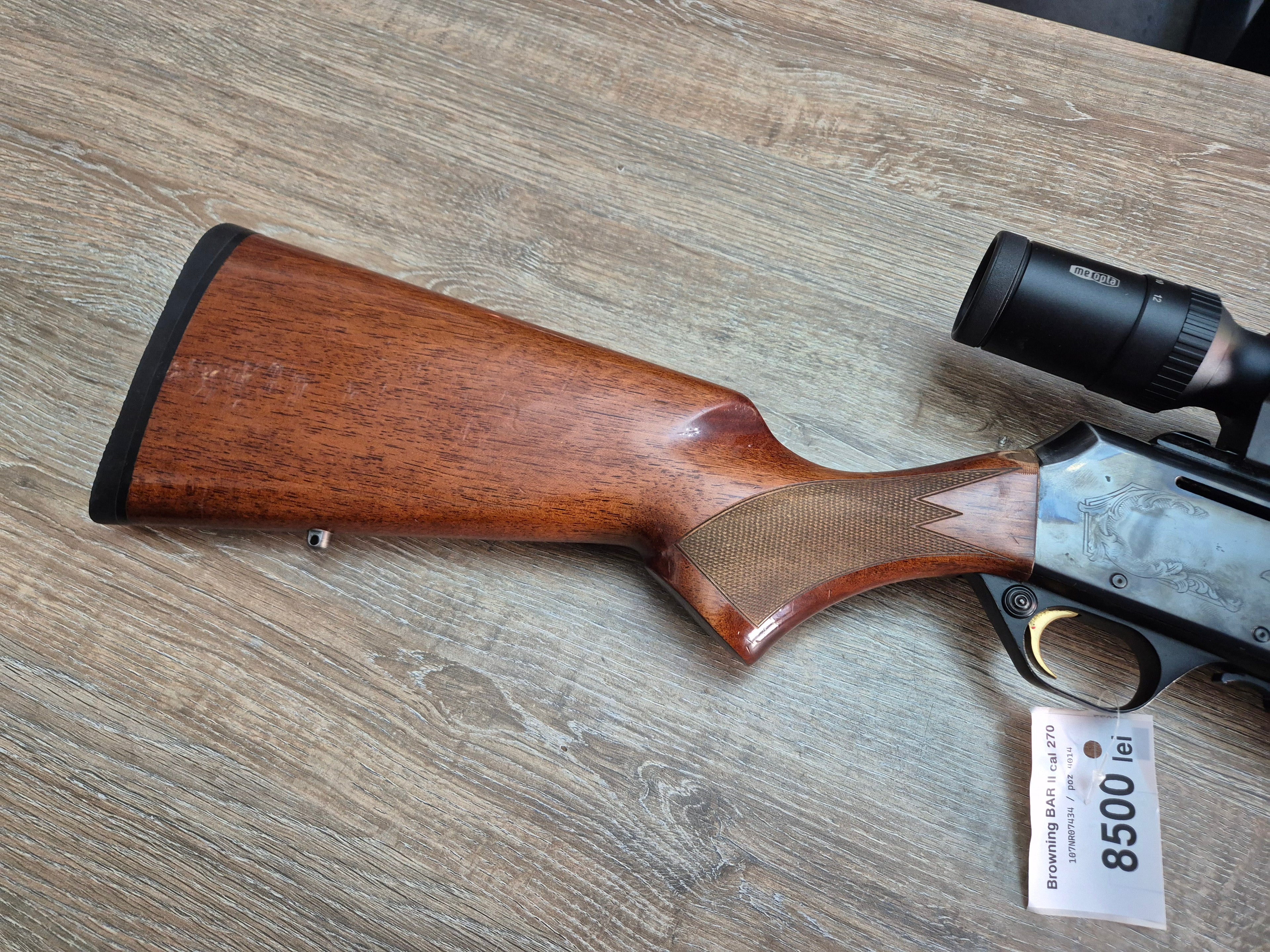 Carabina semiauto Browning BAR II, cal 270 win, luneta Meopta Meostar 3-12x56