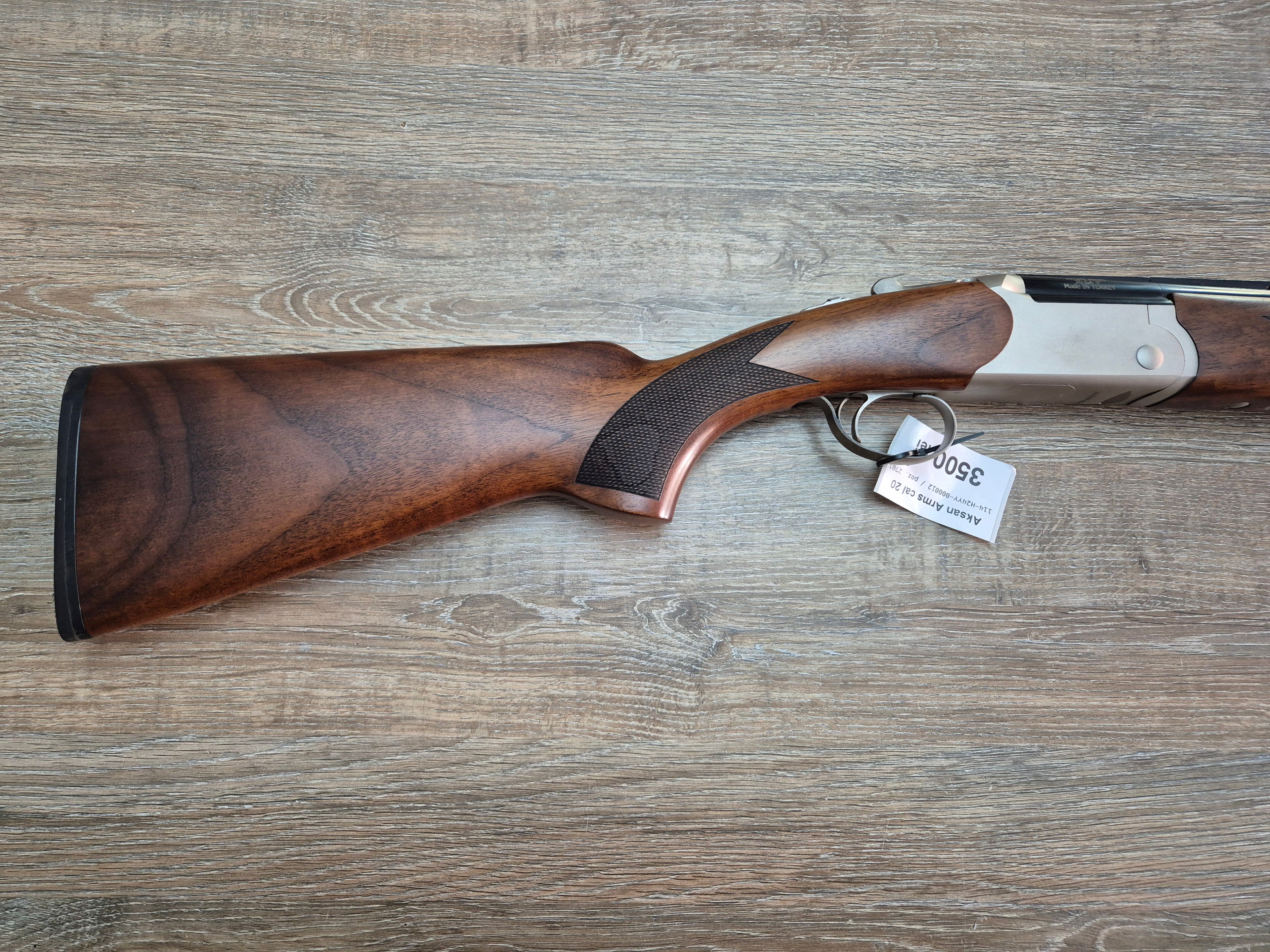 Bock Aksan Arms, cal 20/76, tevi 71cm, pat lemn, silver