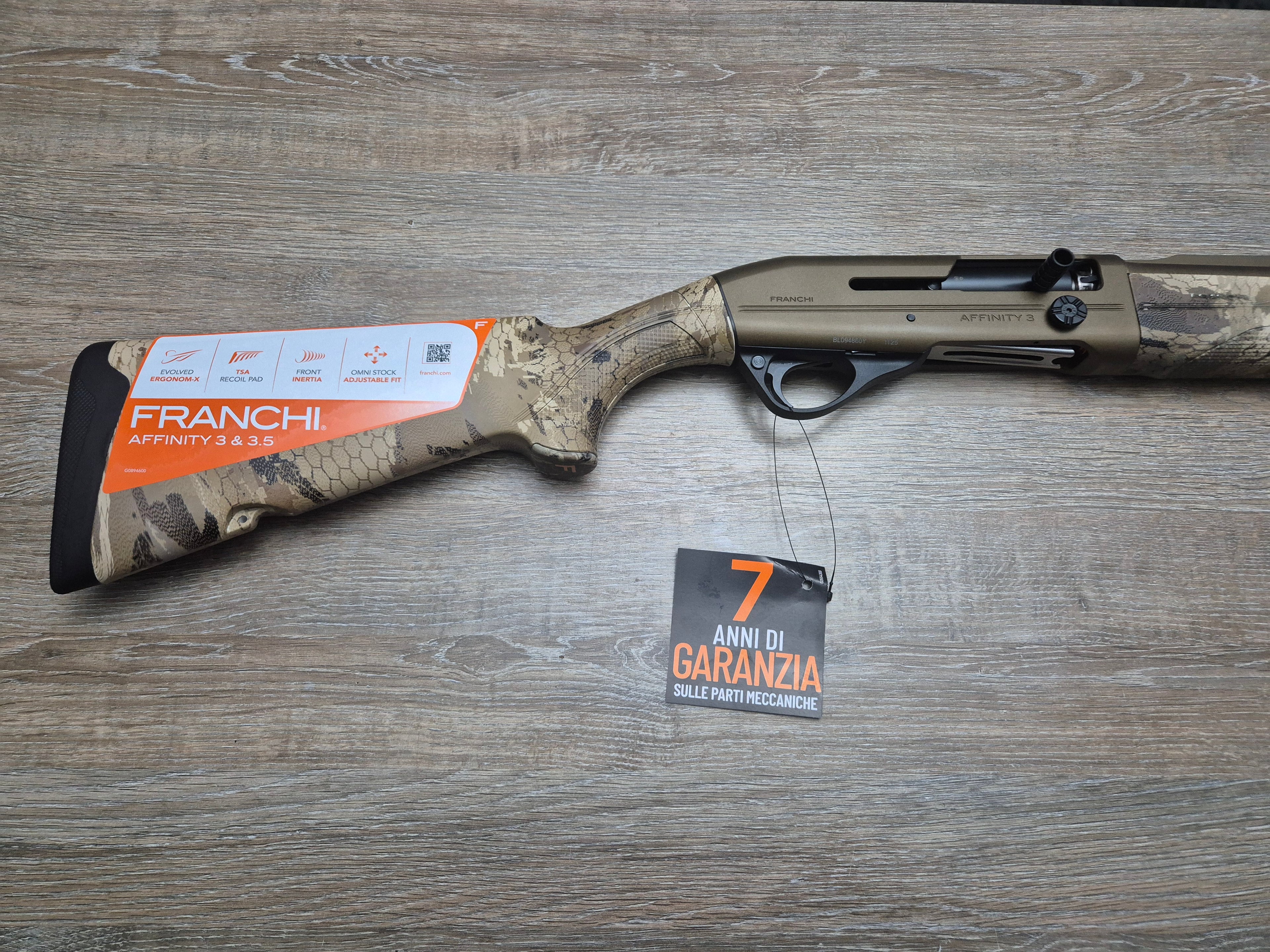 Lisa semiautomata Franchi Affinity 3 Elite Bronze, cal 12/76, 76cm