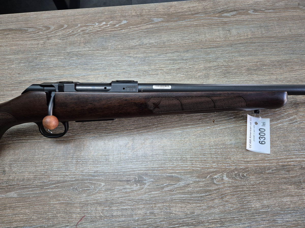 Carabina CZ 600 American, cal 223 rem, 61cm, pat lemn