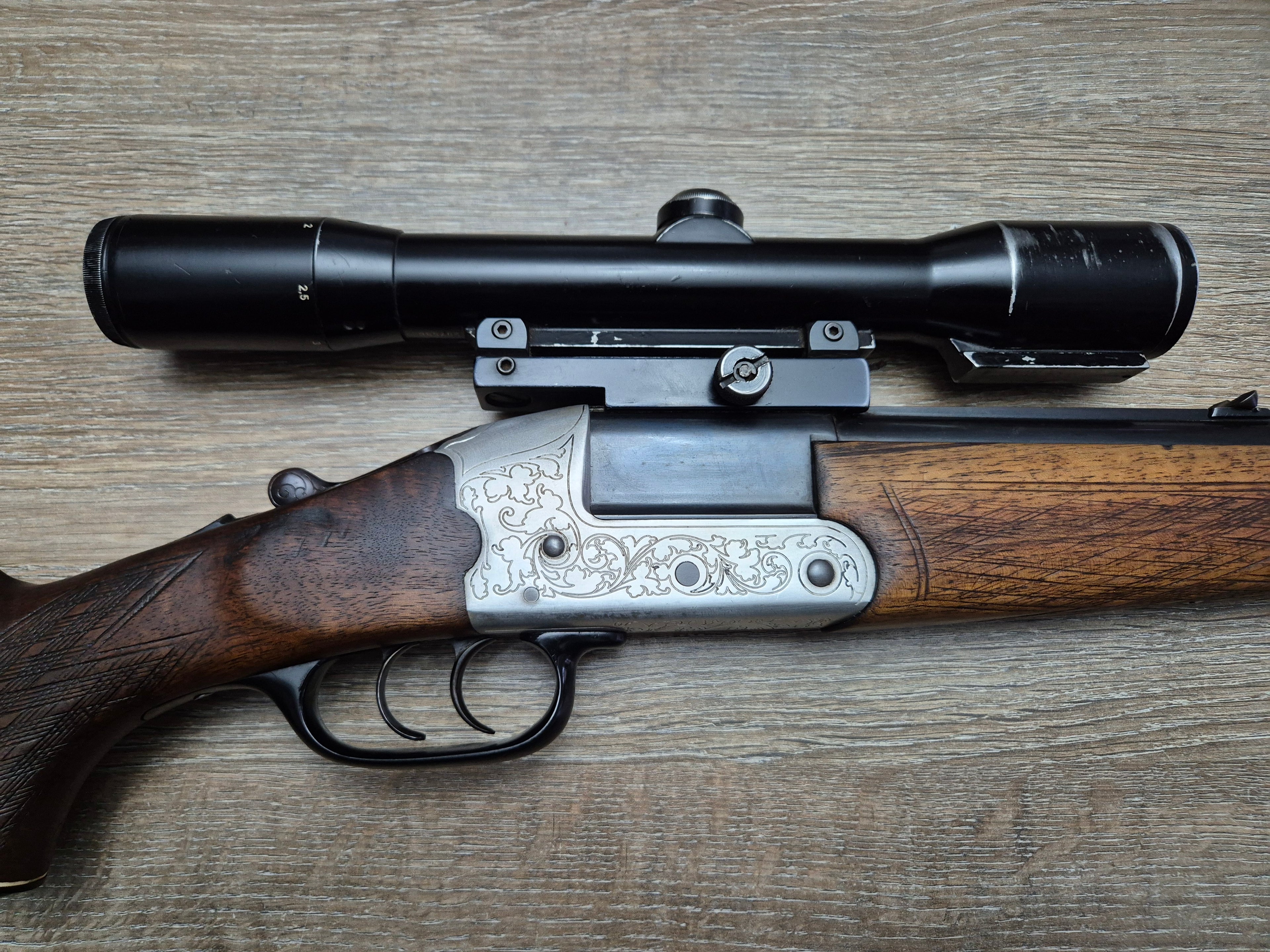 Mixta Heym, cal 222 Rem Mag/20, tevi 60cm, Zeiss Diavari