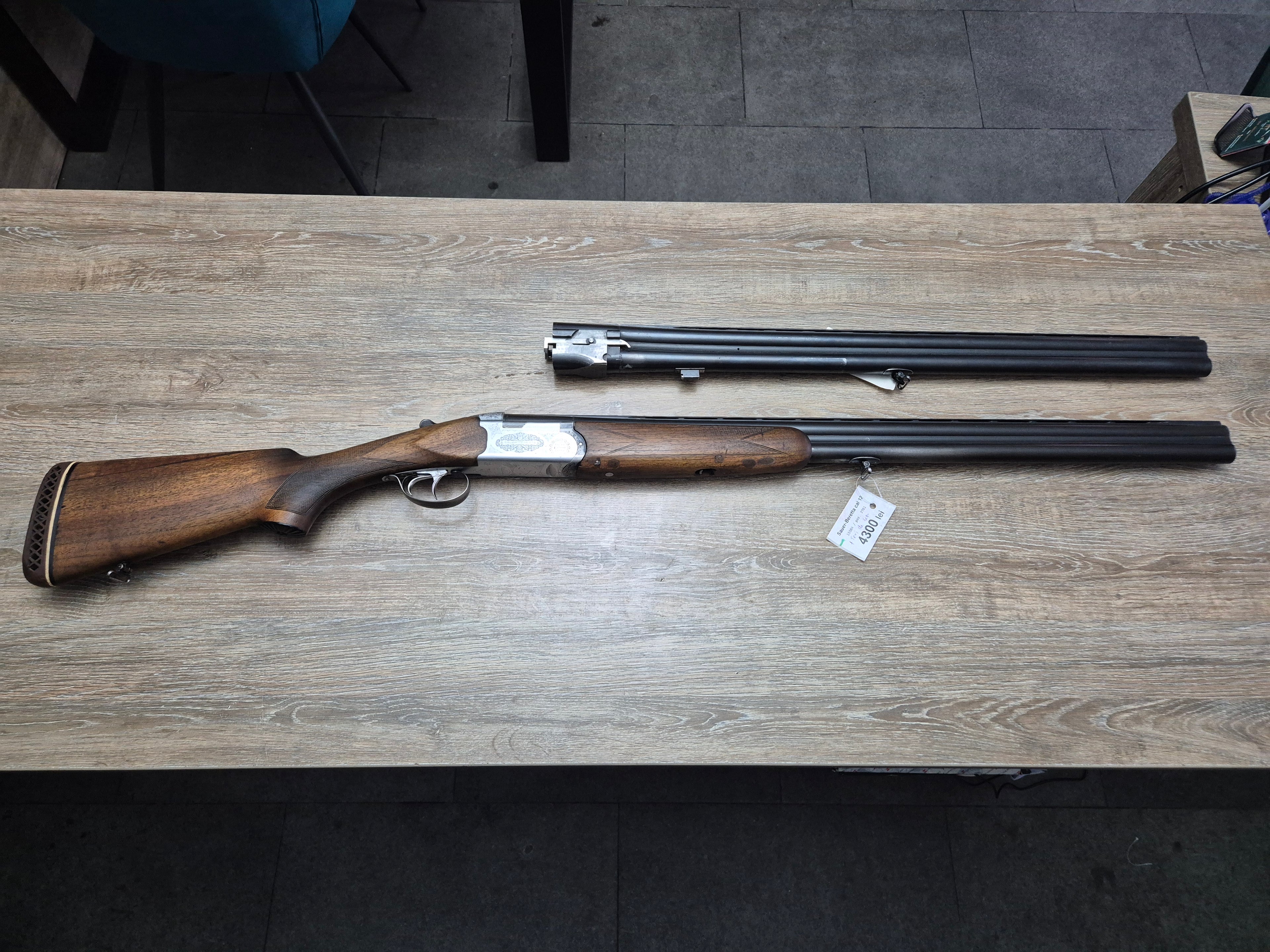 Bock Sauer-Beretta, cal 12, tevi 71cm, cu tevi de schimb