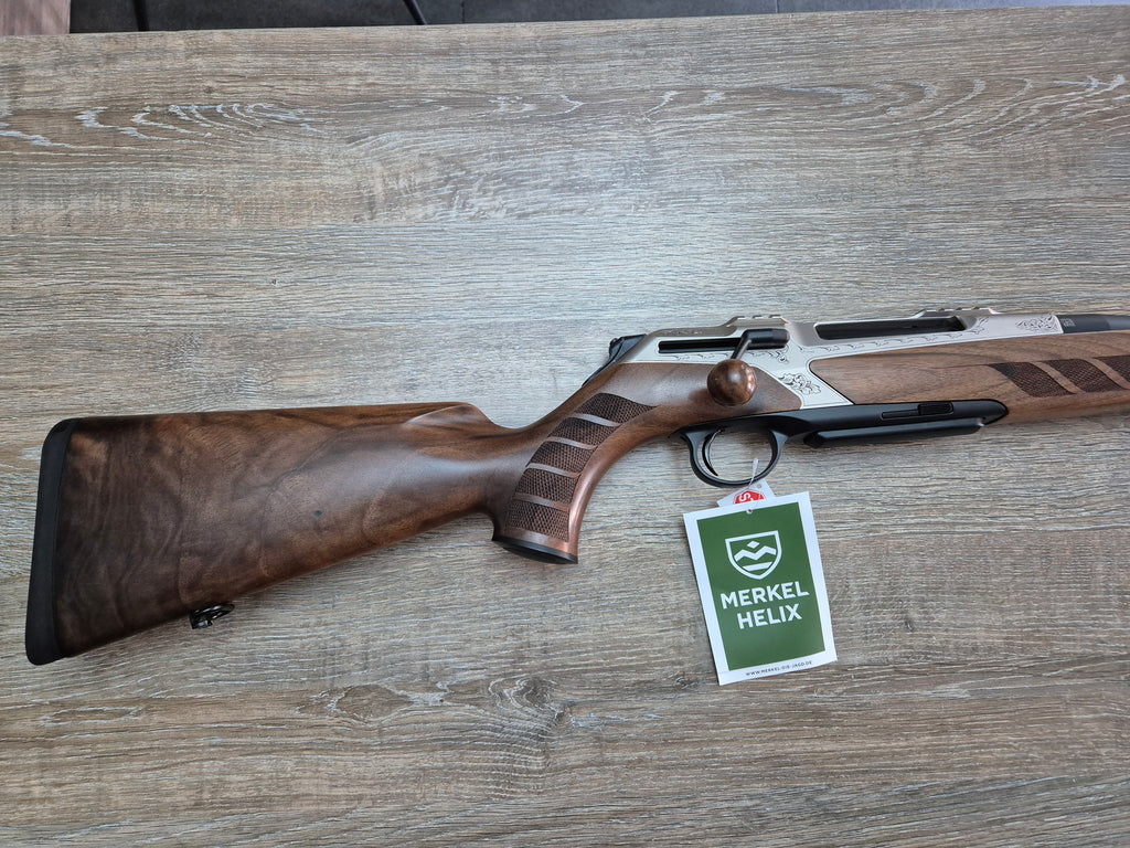 Carabina Merkel RX Helix Arabesque, cal 7x64, 54cm, lemn grad 4