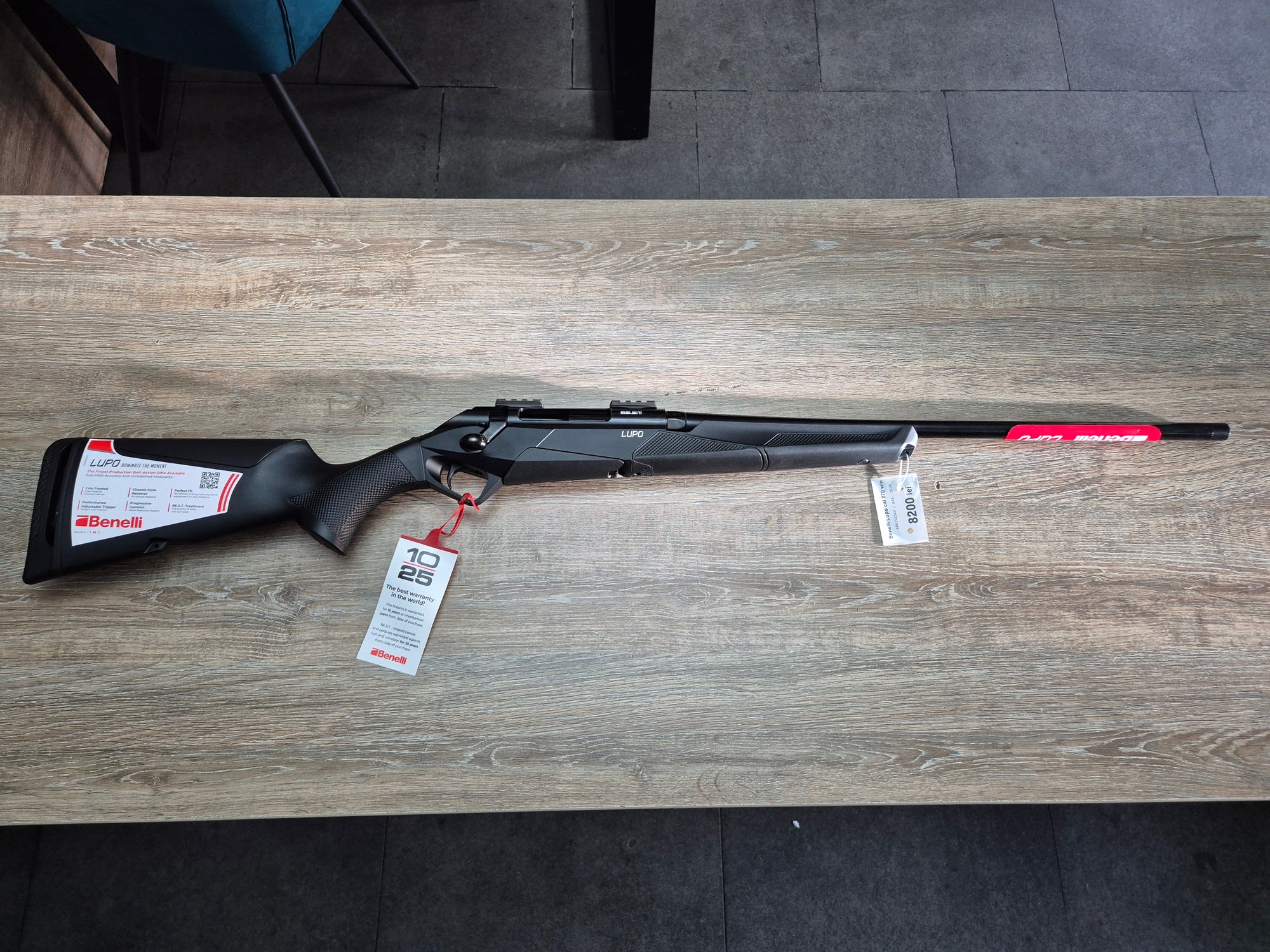 Carabina Benelli Lupo cal 270 win, 56cm, pat sintetic, filet