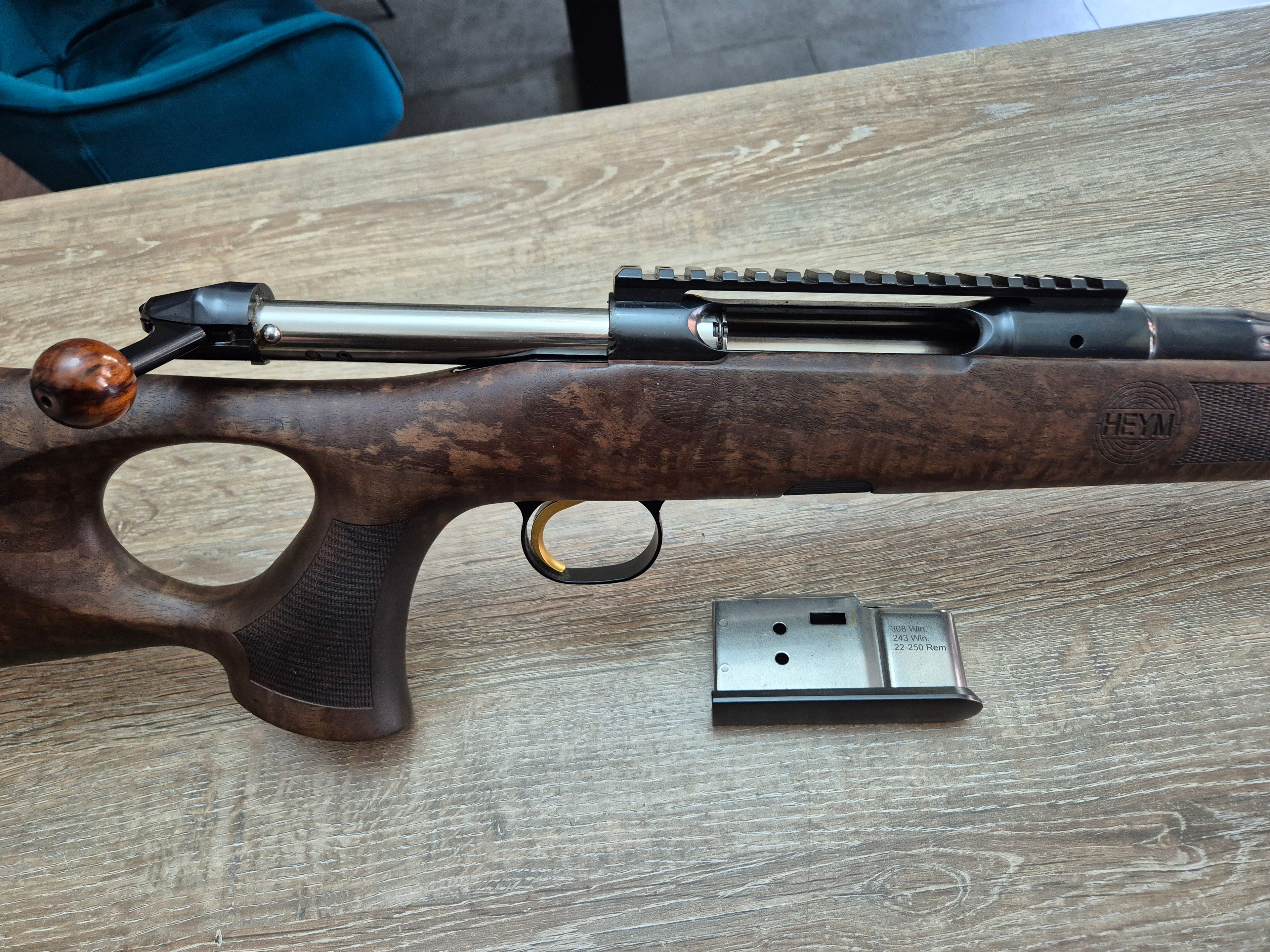 Carabina Heym SR30 custom, cal 243 win, comanda speciala