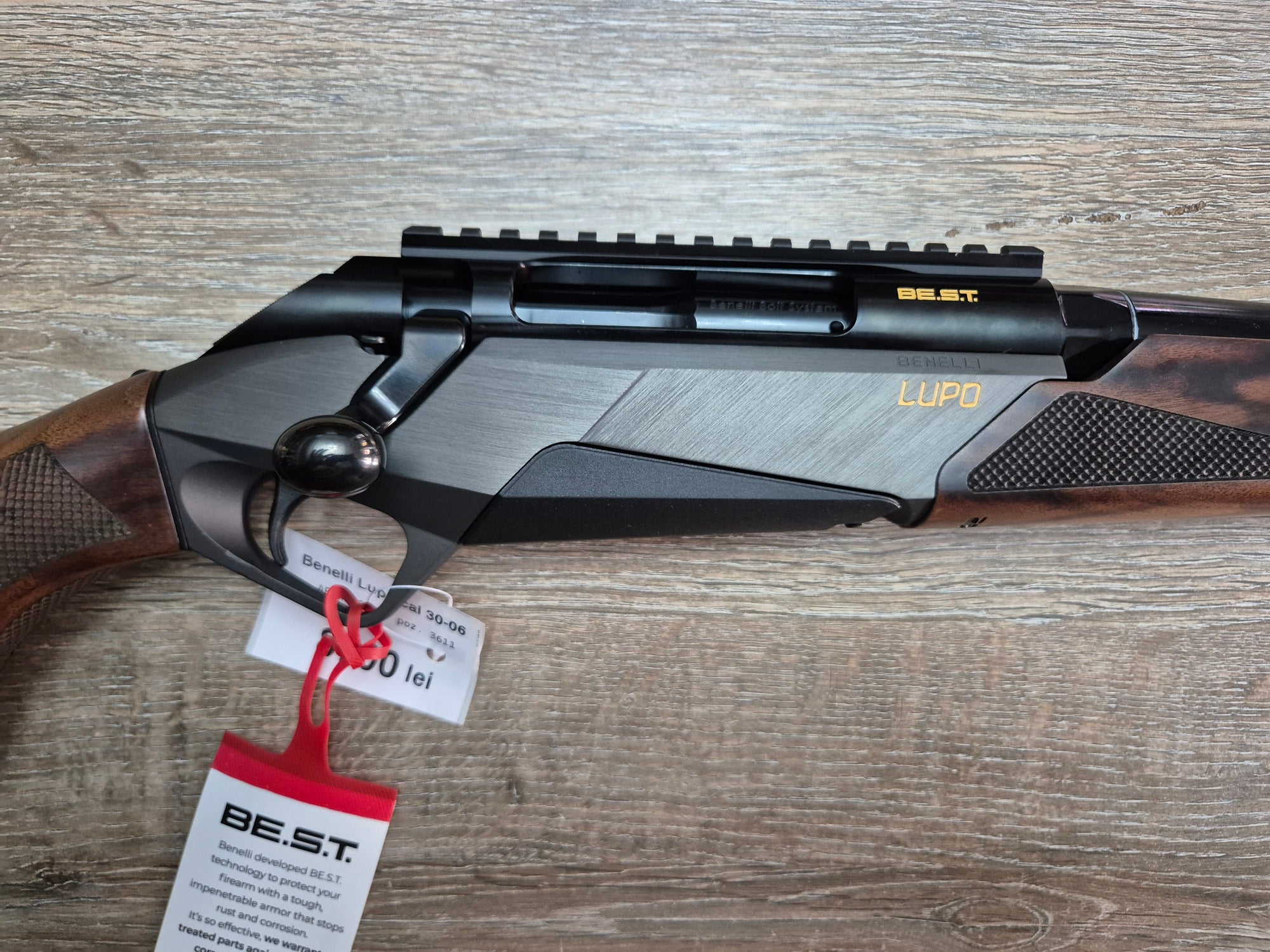 Carabina Benelli Lupo cal 30-06, 56cm, pat lemn, filet