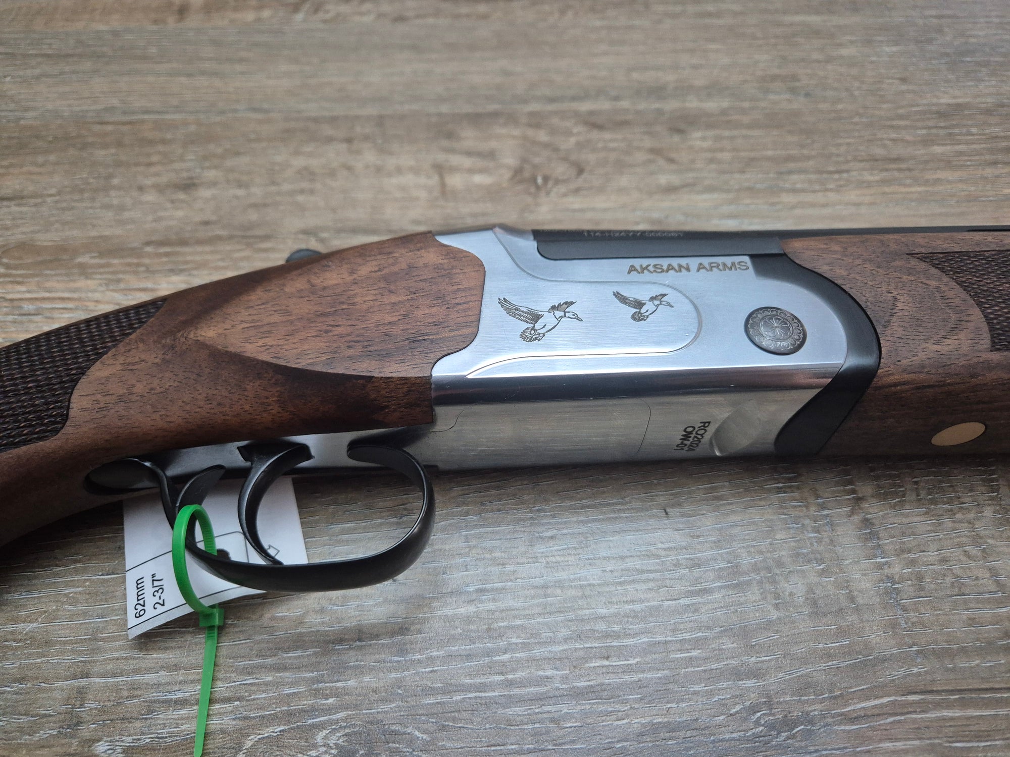 Bock Aksan Arms, cal 12/76, tevi 66cm, pat lemn, silver