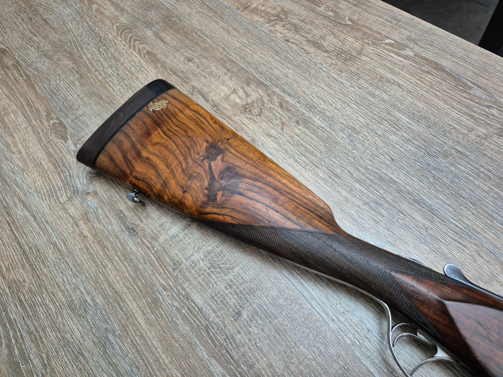 Bock Holeček (Manufact.), cal 16, tevi 65 cm, pat stil englezesc