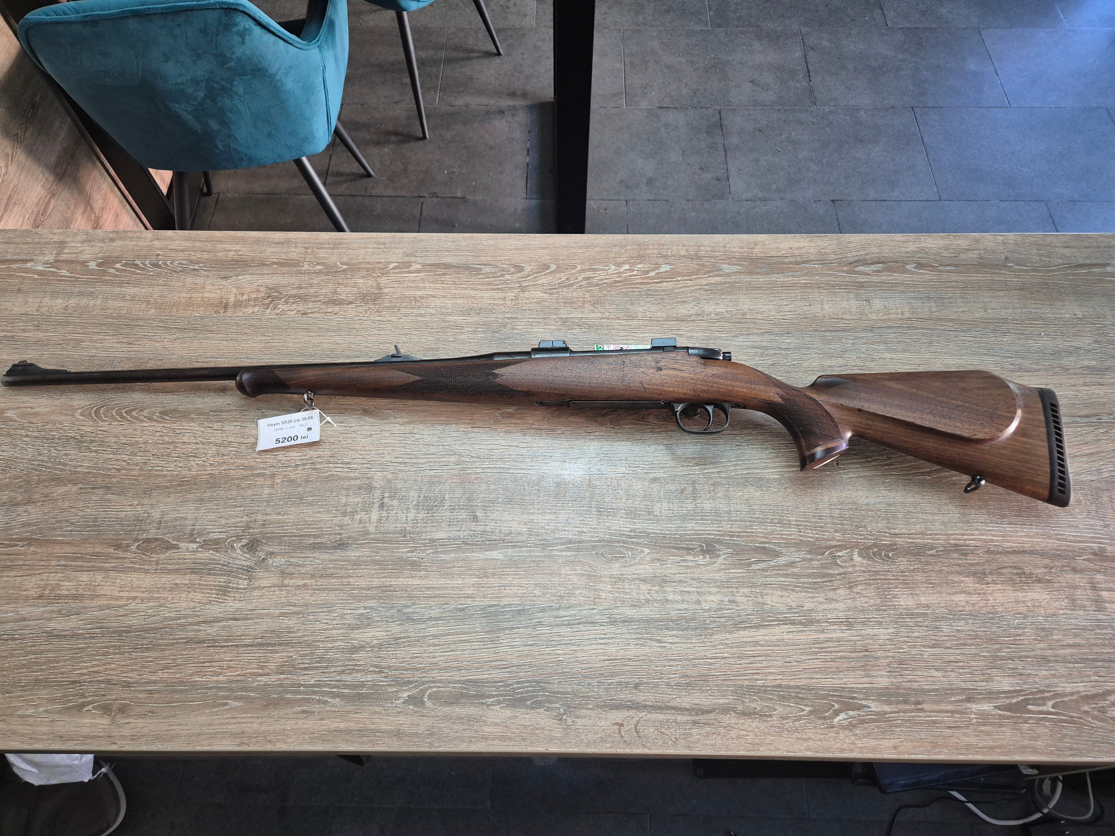 Carabina Heym SR20, cal 30-06, teava 61 cm, pat lemn