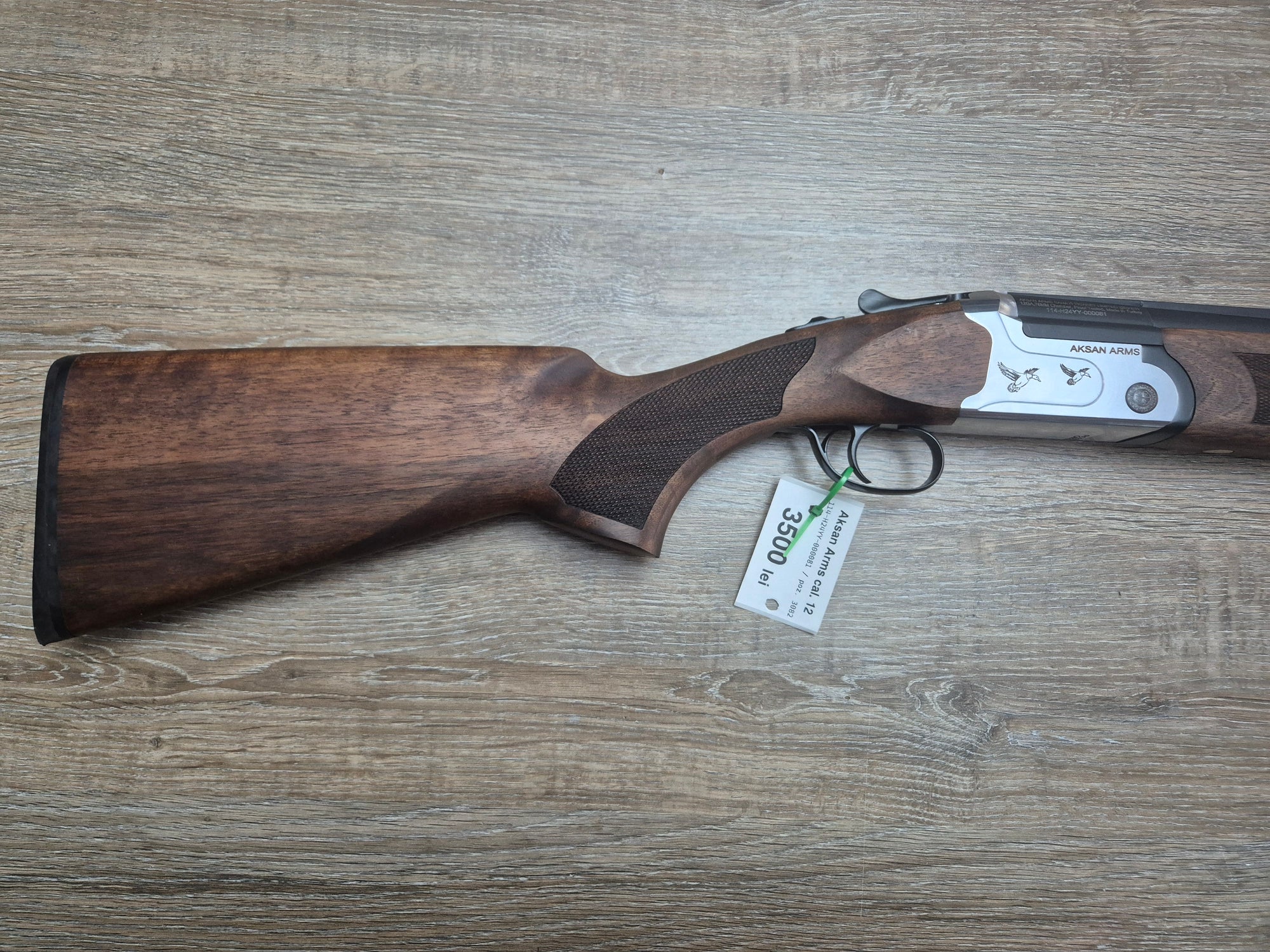 Bock Aksan Arms, cal 12/76, tevi 66cm, pat lemn, silver