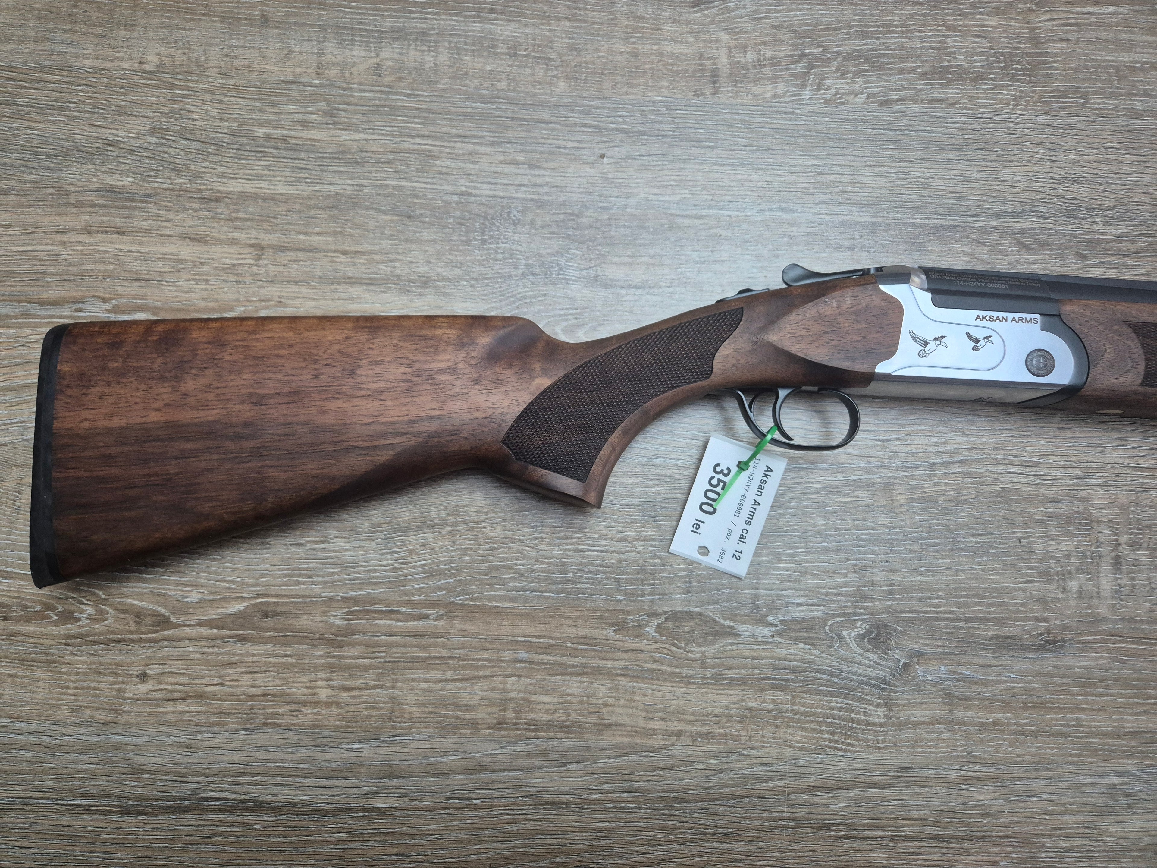 Bock Aksan Arms, cal 12/76, tevi 66cm, pat lemn, silver