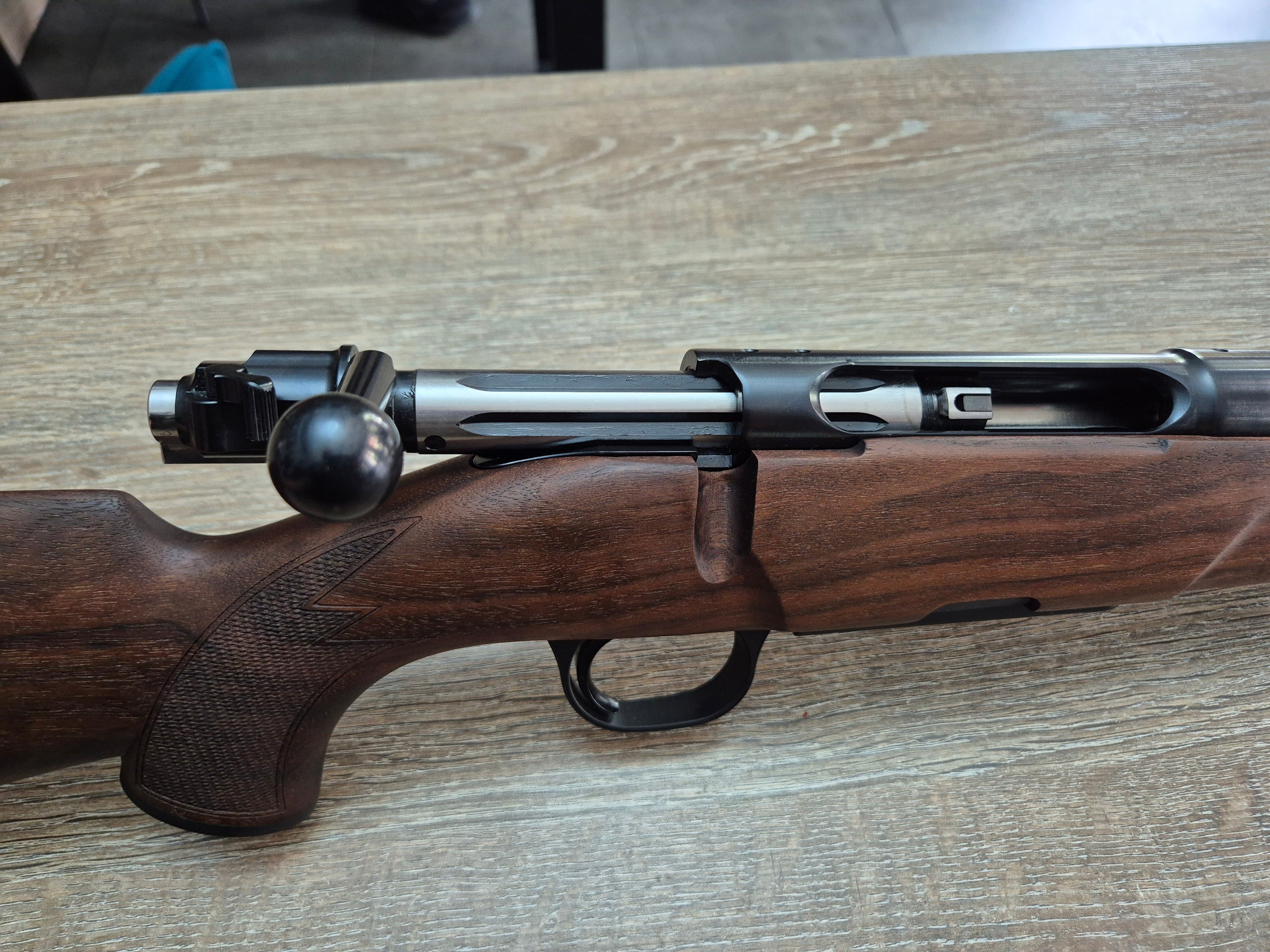 Carabina Heym SR21, cal 308win, 50cm, pat lemn clasic