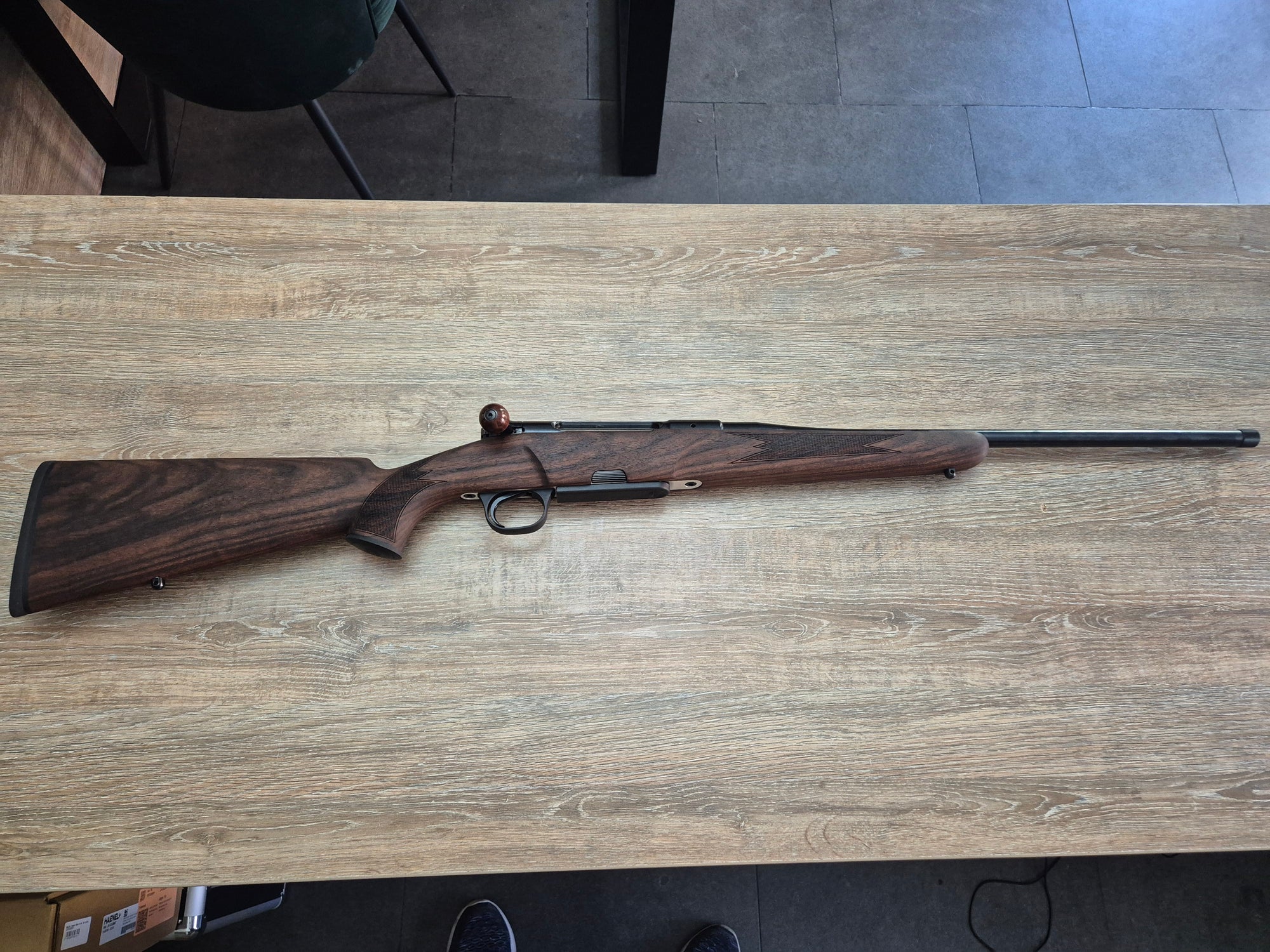 Carabina Heym SR30 Allranger cal 8x57 JS, 50cm, inchidere liniara, pat lemn