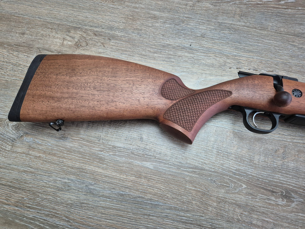 Carabina CZ 600 Lux, cal 308 win, 51cm, pat lemn, cătări