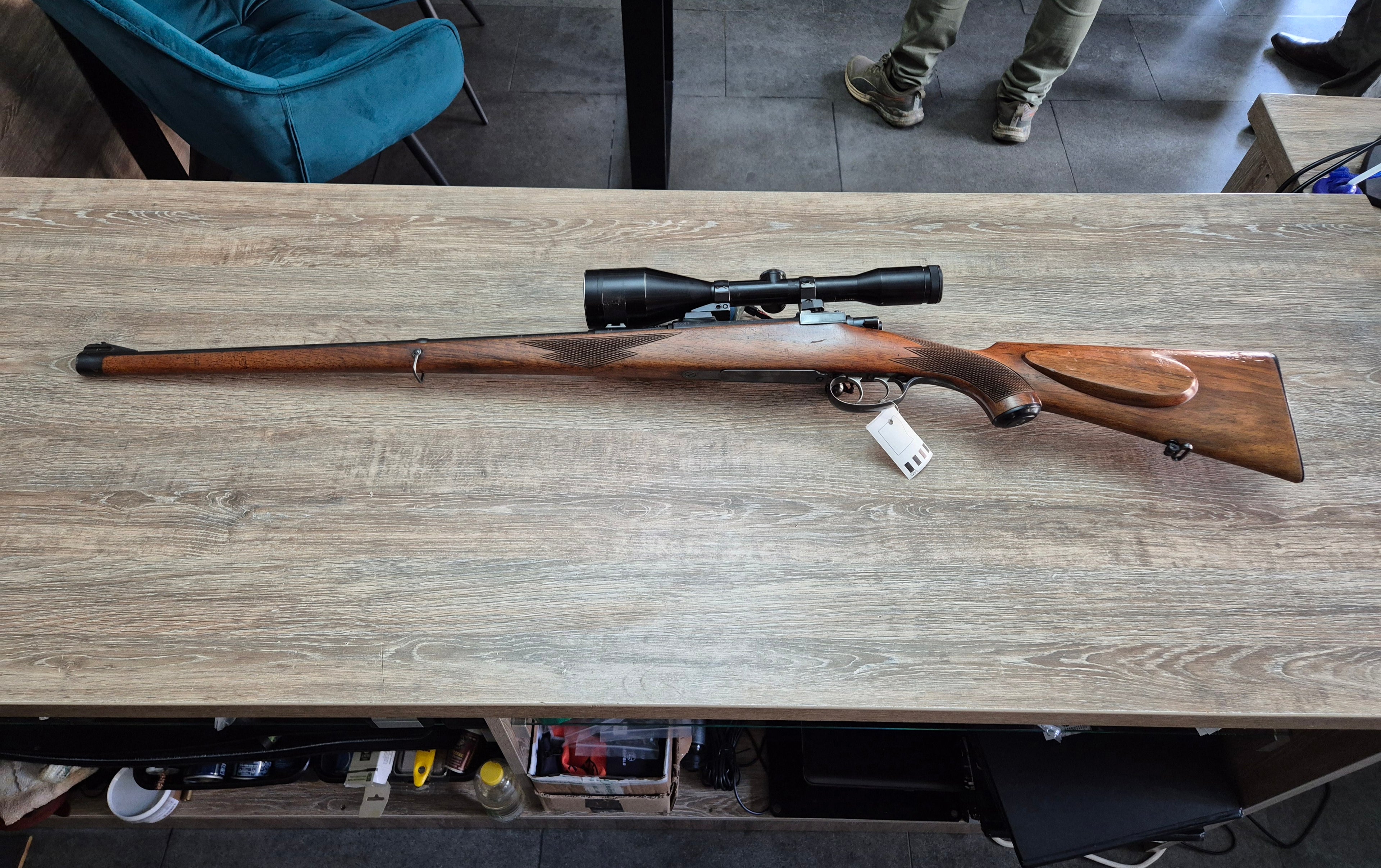 Carabina BRNO (CZ), cal 7x57, 60cm, pat lemn Stutzen