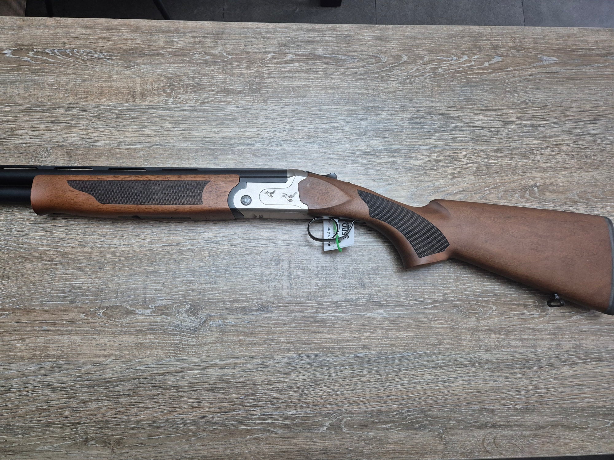 Bock Aksan Arms, cal 12/76, tevi 72cm, pat lemn, silver