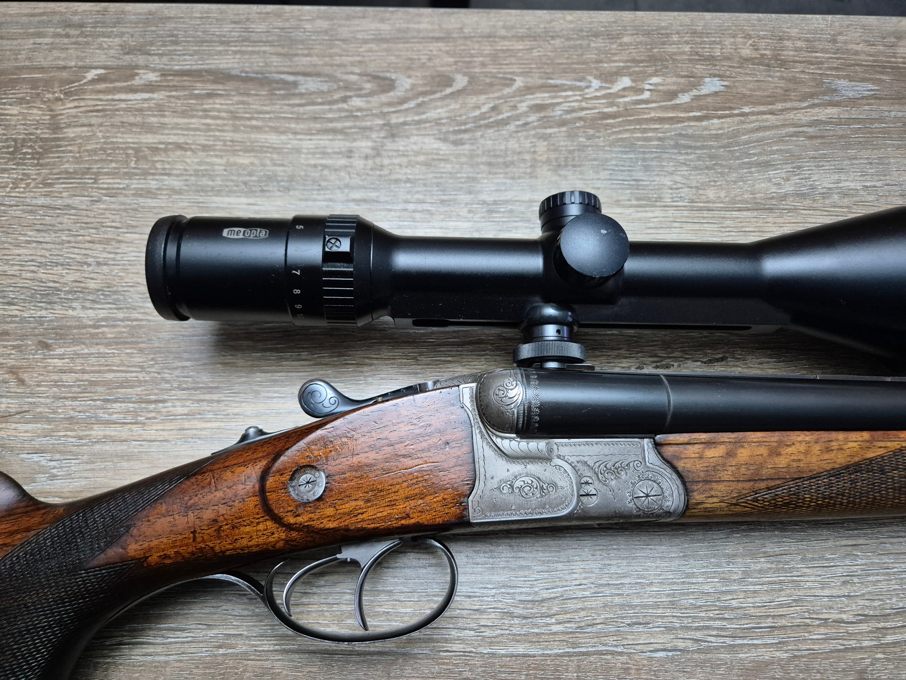 Drilling Krieghoff, cal 7x65R/16, tevi 60cm, luneta Meopta 3-12x56