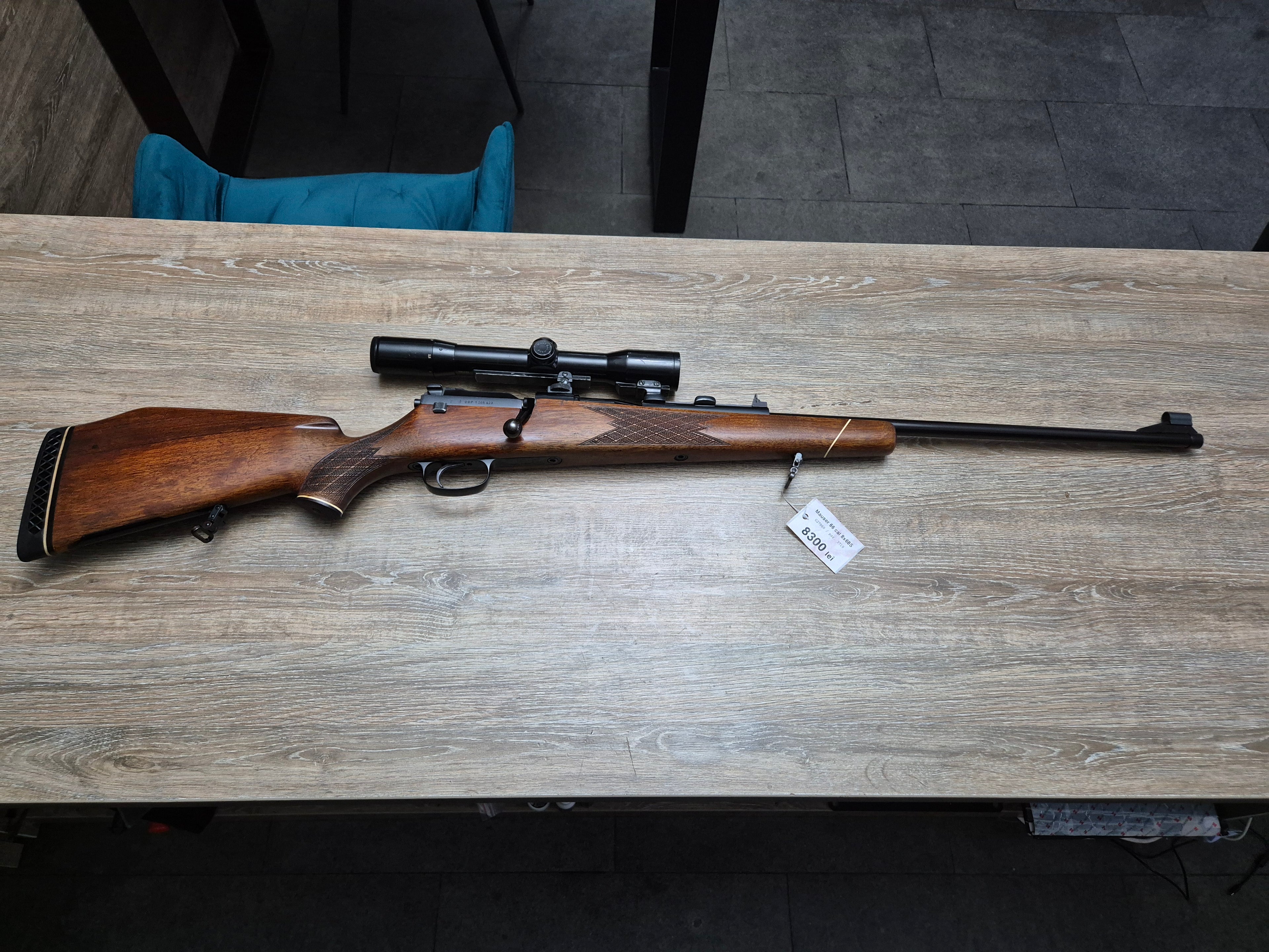 Carabina Mauser 66, cal 8x68S, teava 65cm, Zeiss Diavari 1.5-6x