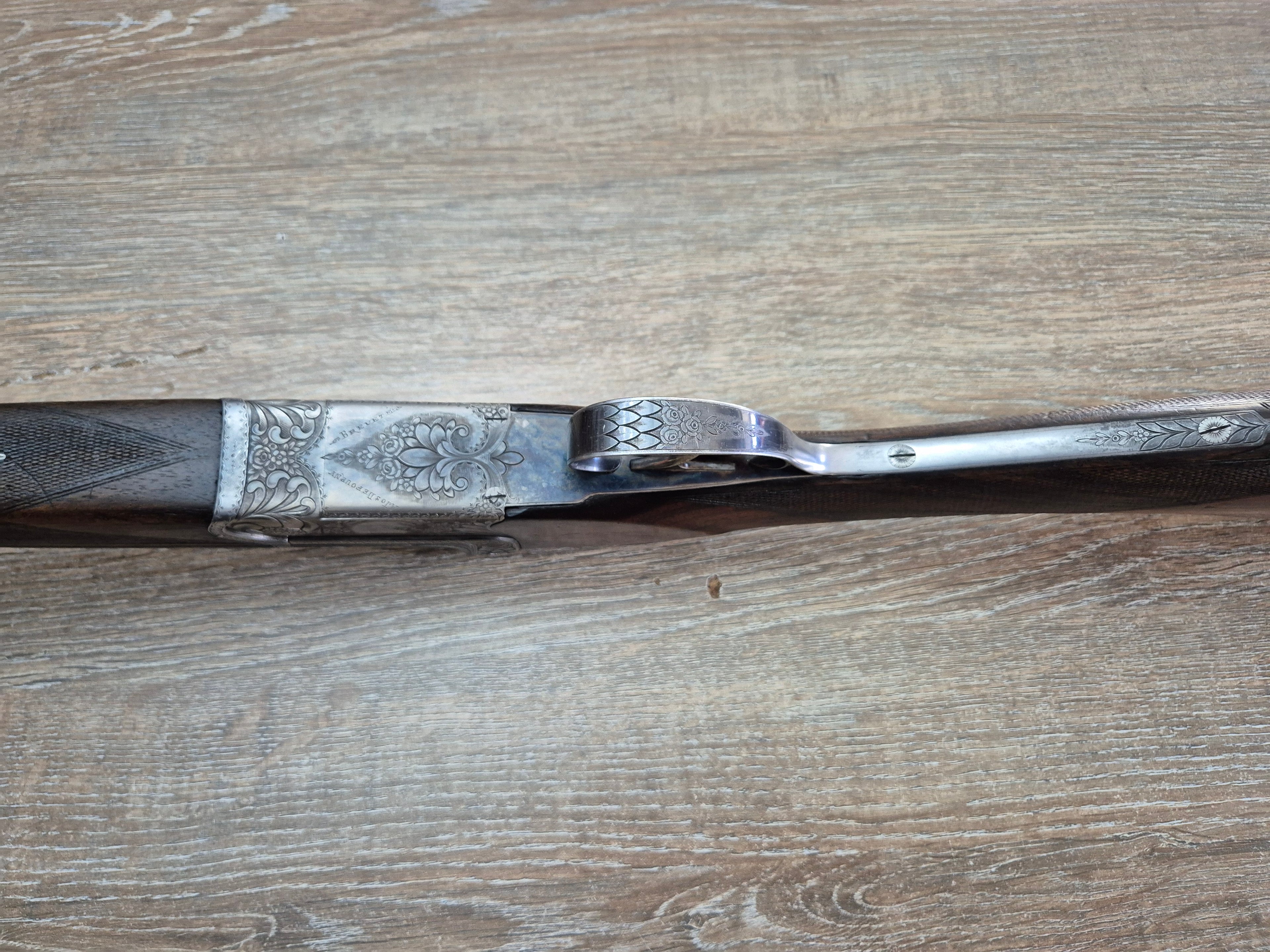 Bock Holeček (Manufact.), cal 16, tevi 65 cm, pat stil englezesc
