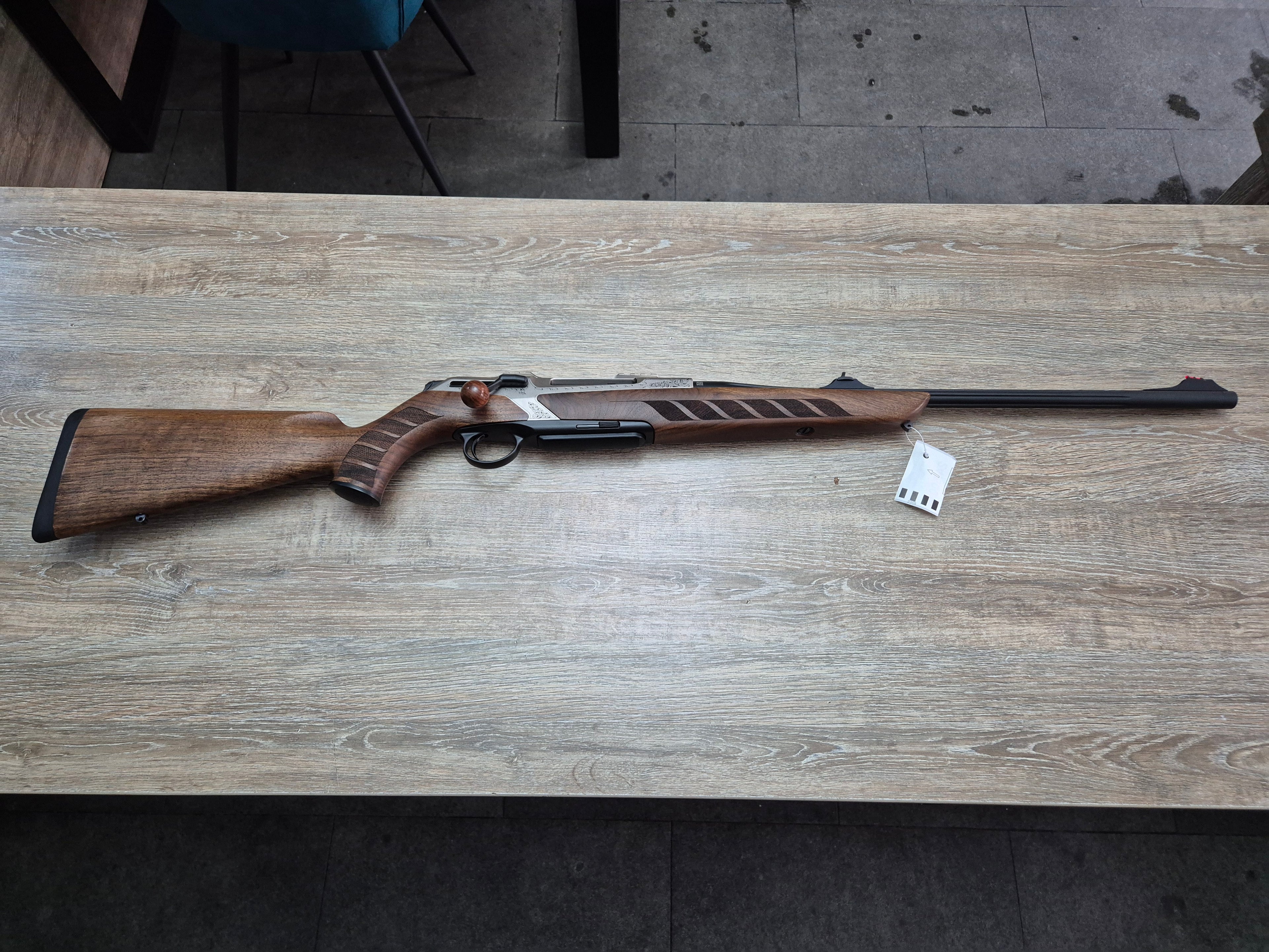 Carabina Merkel RX Helix Wildboar, cal 30-06, teava fluted 53cm, lemn grad 4