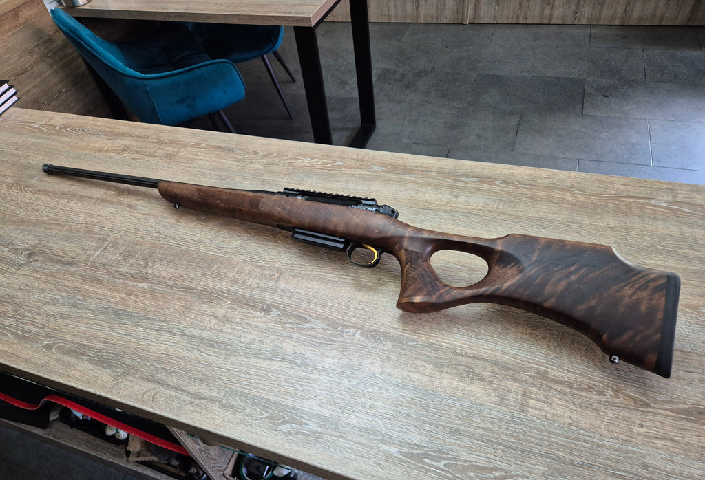 Carabina Heym SR30 Custom, cal 270 wsm, tragaci aur, teava fluted