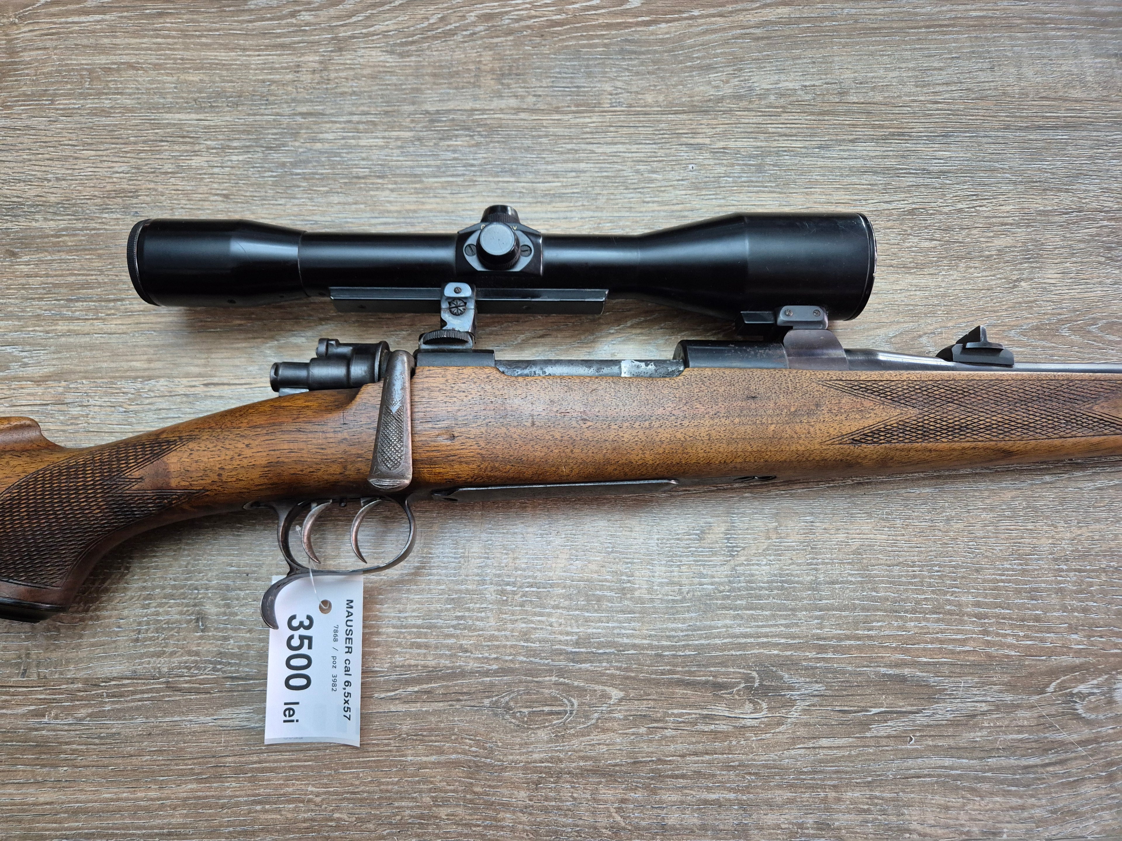Carabina Mauser 98, cal 6,5x57, teava 60cm, luneta 6x42