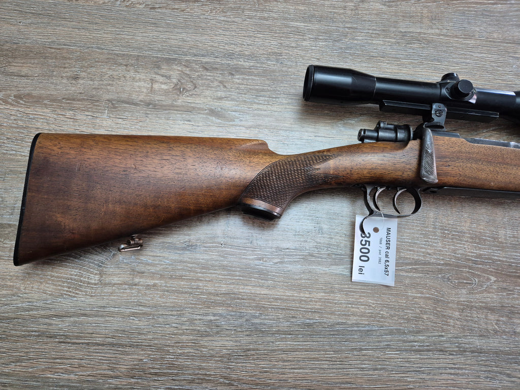 Carabina Mauser 98, cal 6,5x57, teava 60cm, luneta 6x42