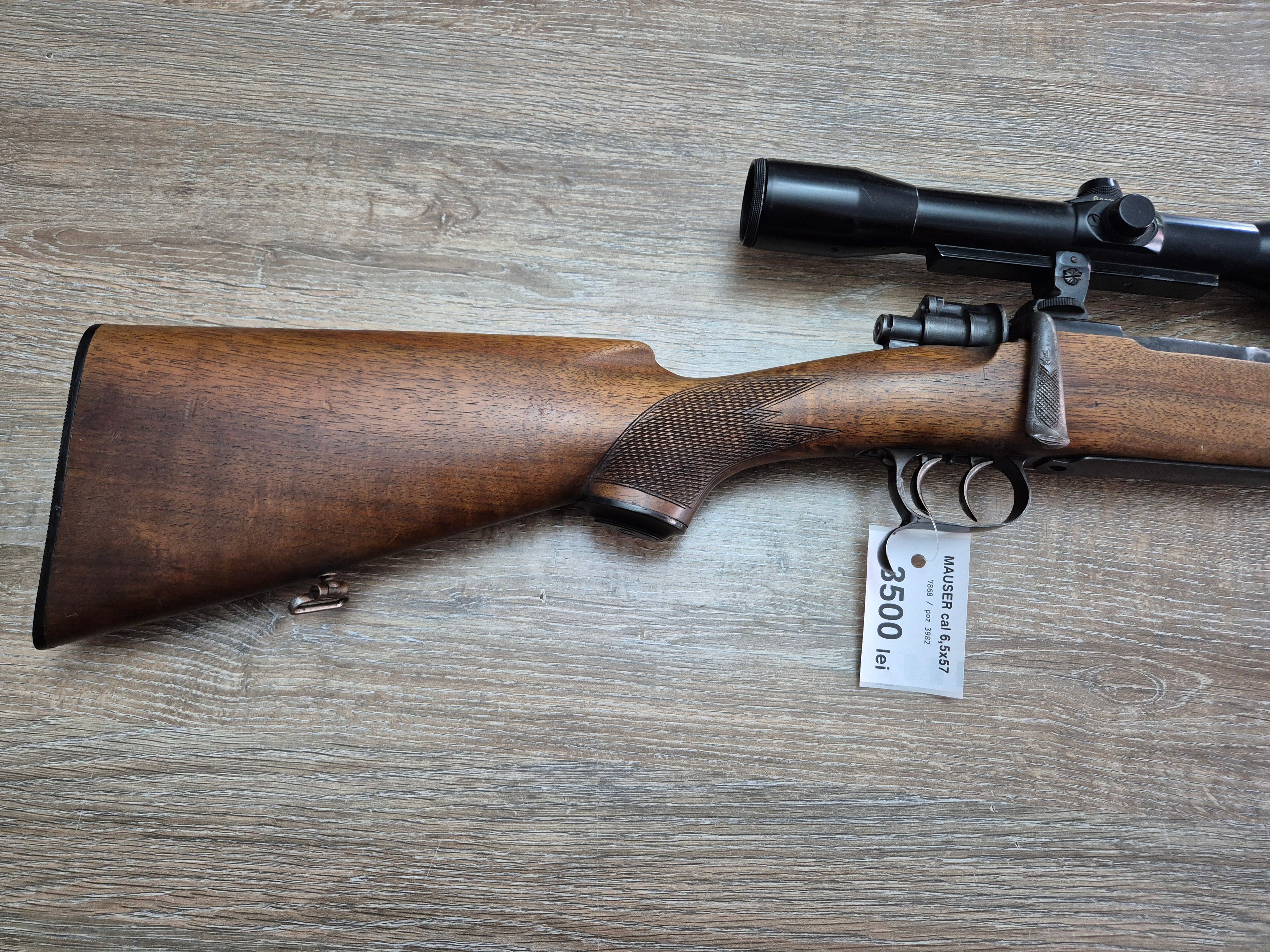 Carabina Mauser 98, cal 6,5x57, teava 60cm, luneta 6x42