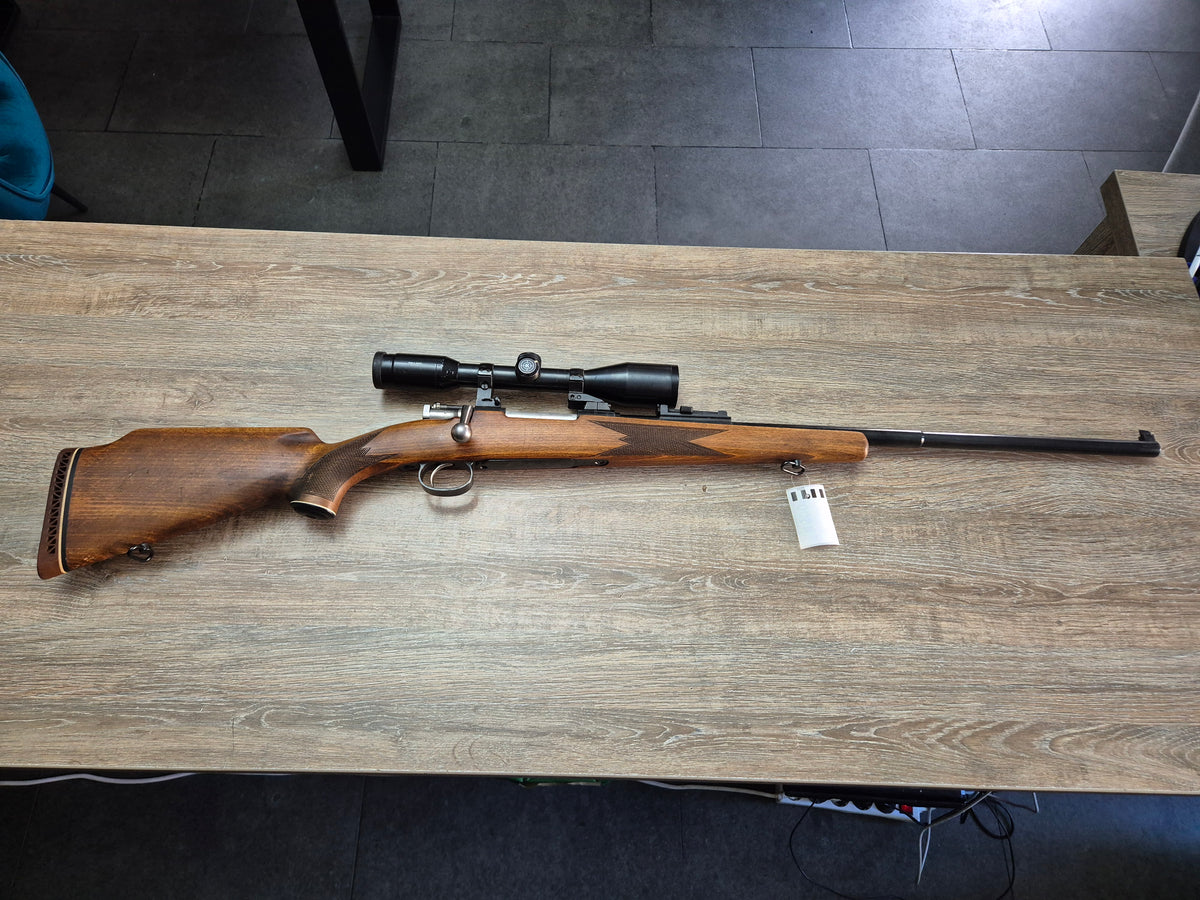 Carabina Husqvarna, cal 6,5x55, teava 59cm, luneta kahles 6x42