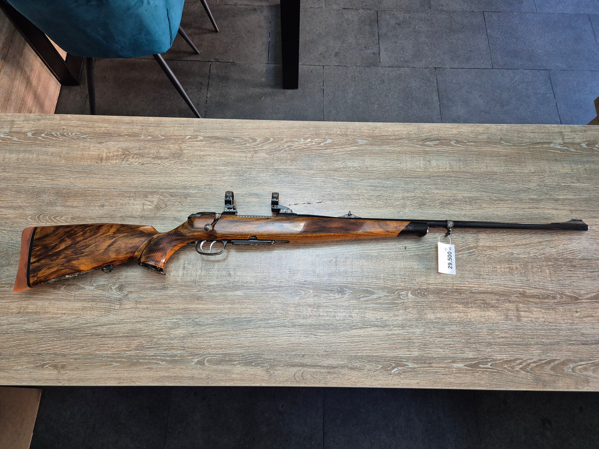 Carabina manufact. Krico, cal 6.5x68, teava 65cm, gravuri