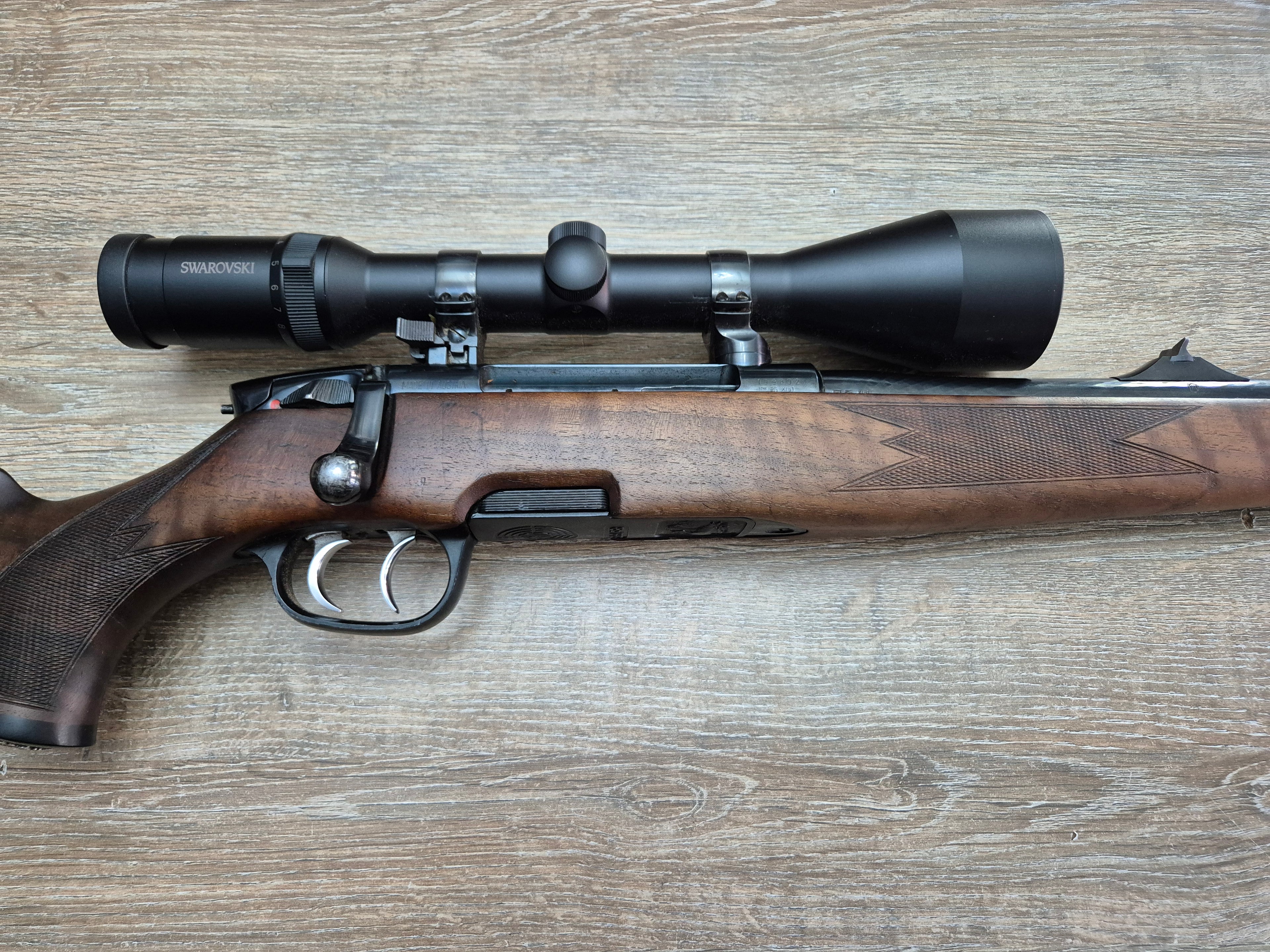 Carabina Steyr Mannlicher S, cal 8x68S, 63.5cm, Swarovski 2.5-10x56