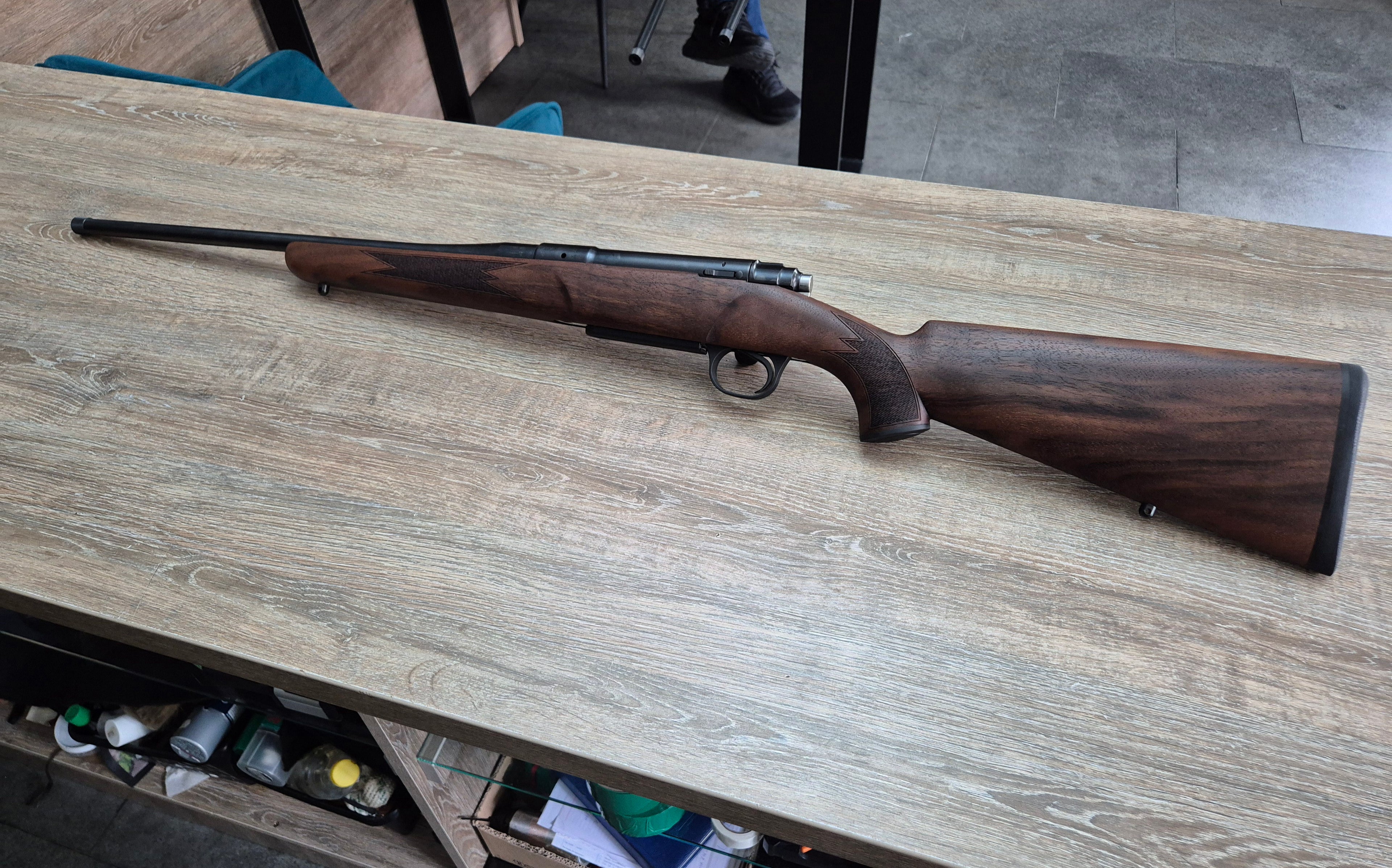 Carabina Heym SR21, cal 308win, 50cm, pat lemn clasic