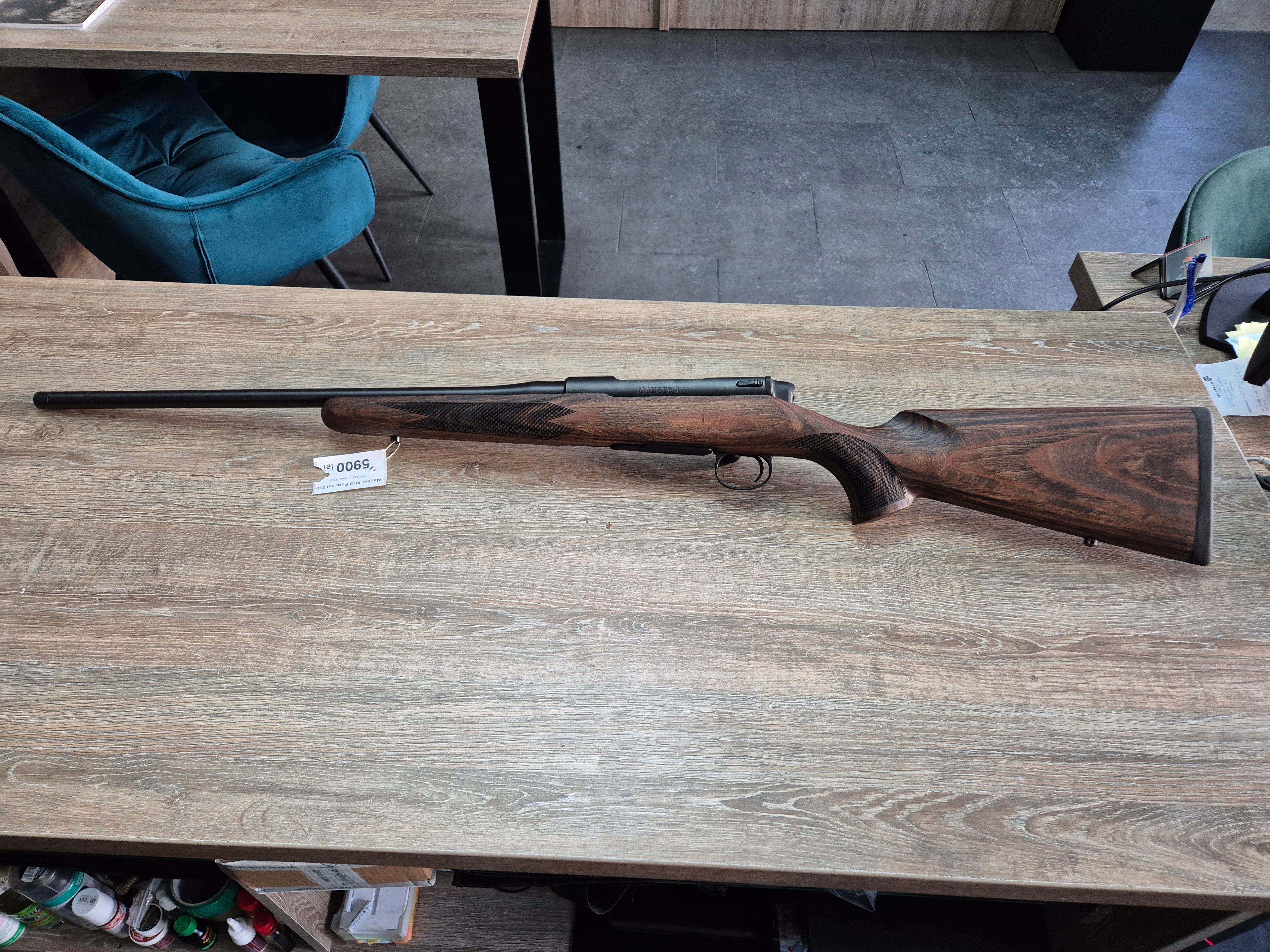 Carabina Mauser M18 Pure, cal 270 win, 53cm, pat lemn