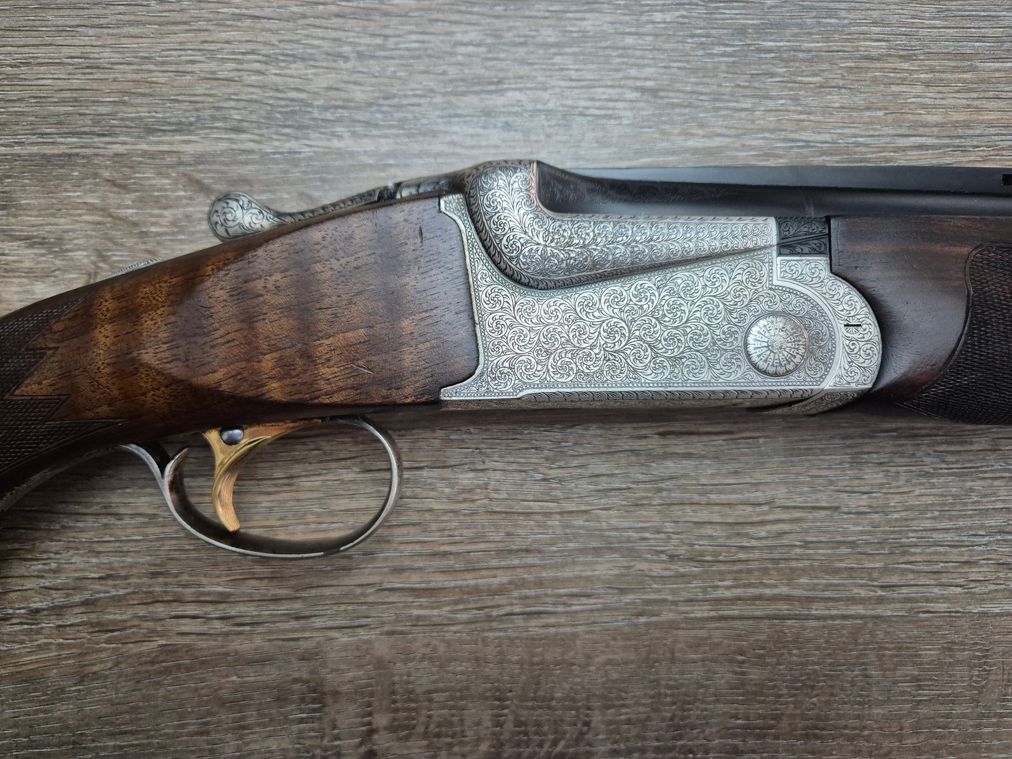 Bock SKB Arms (Japonia), mod. 800, cal 12, tevi 71cm, gravuri