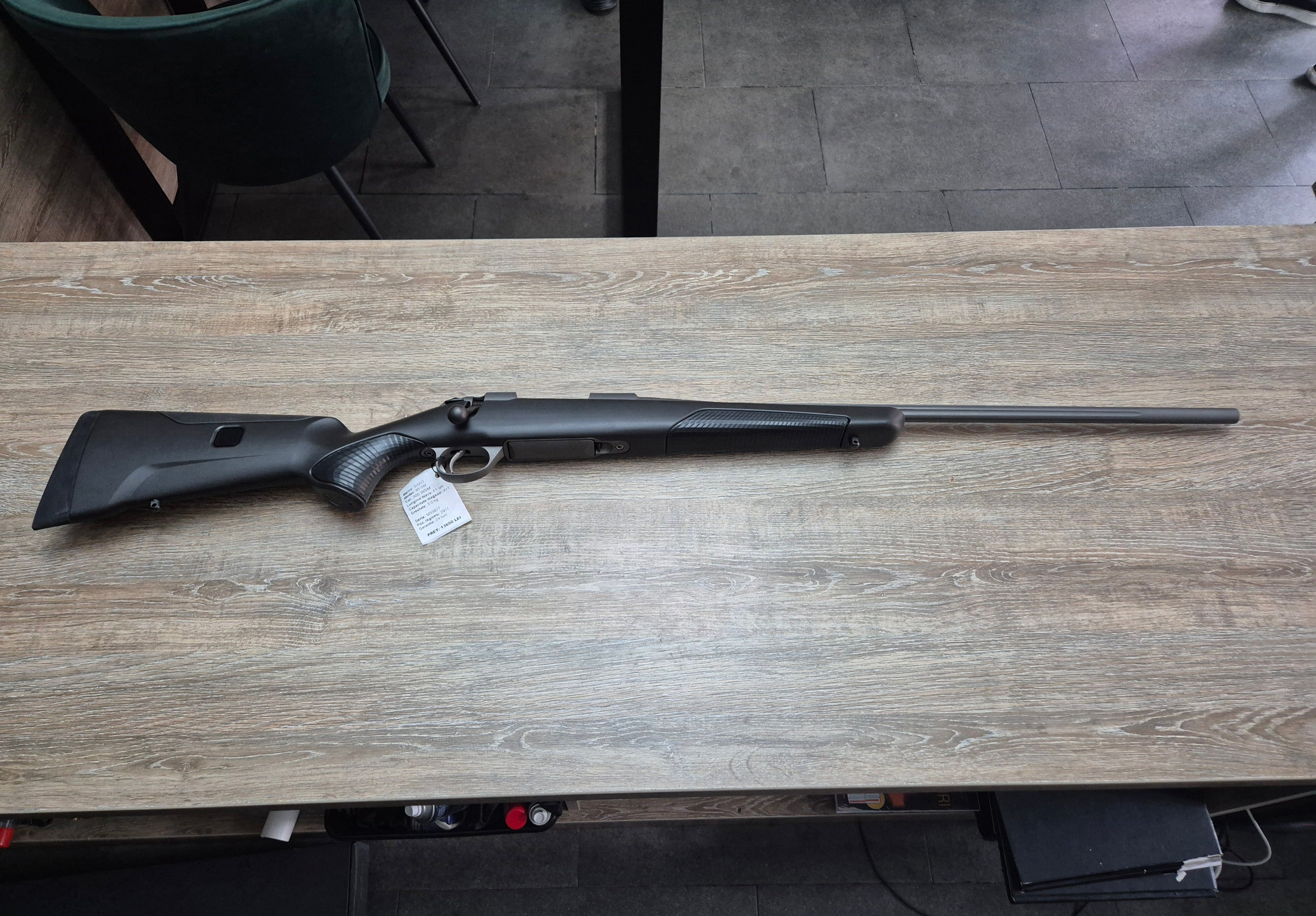 Carabina SAKO 85 SM, cal 300 WSM, teava fluted 61cm cerakote, pat sintetic